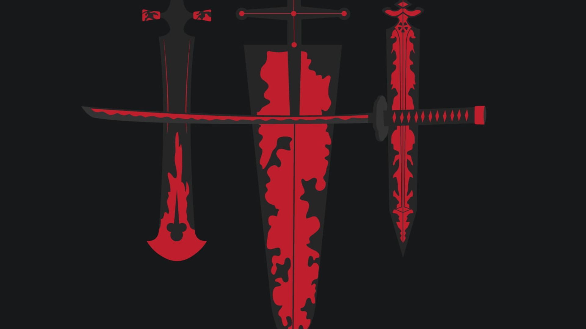 1920x1080 Stunning Demon Slayer Sword Wallpaper