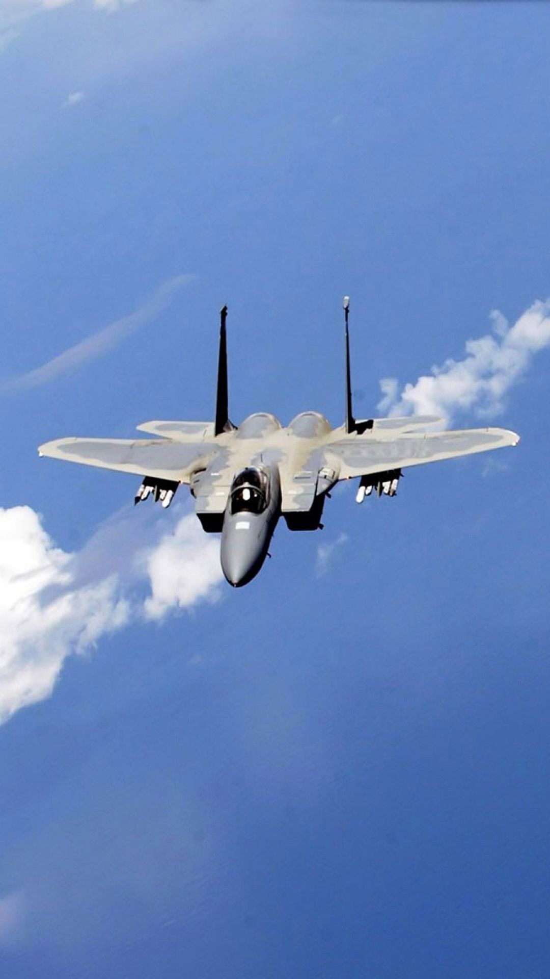 1080x1920 F 15 Eagle Fighter In Blue Sky #iPhone