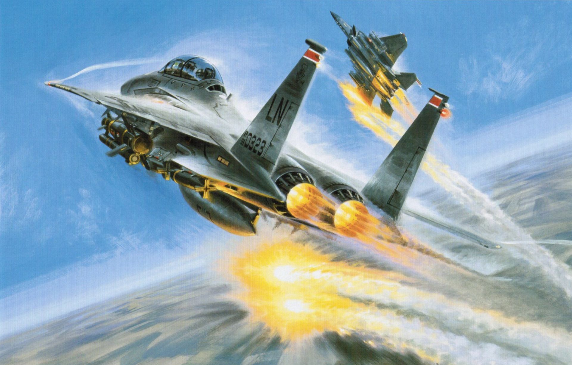 1920x1226 Wallpaper war, art, painting, aviation