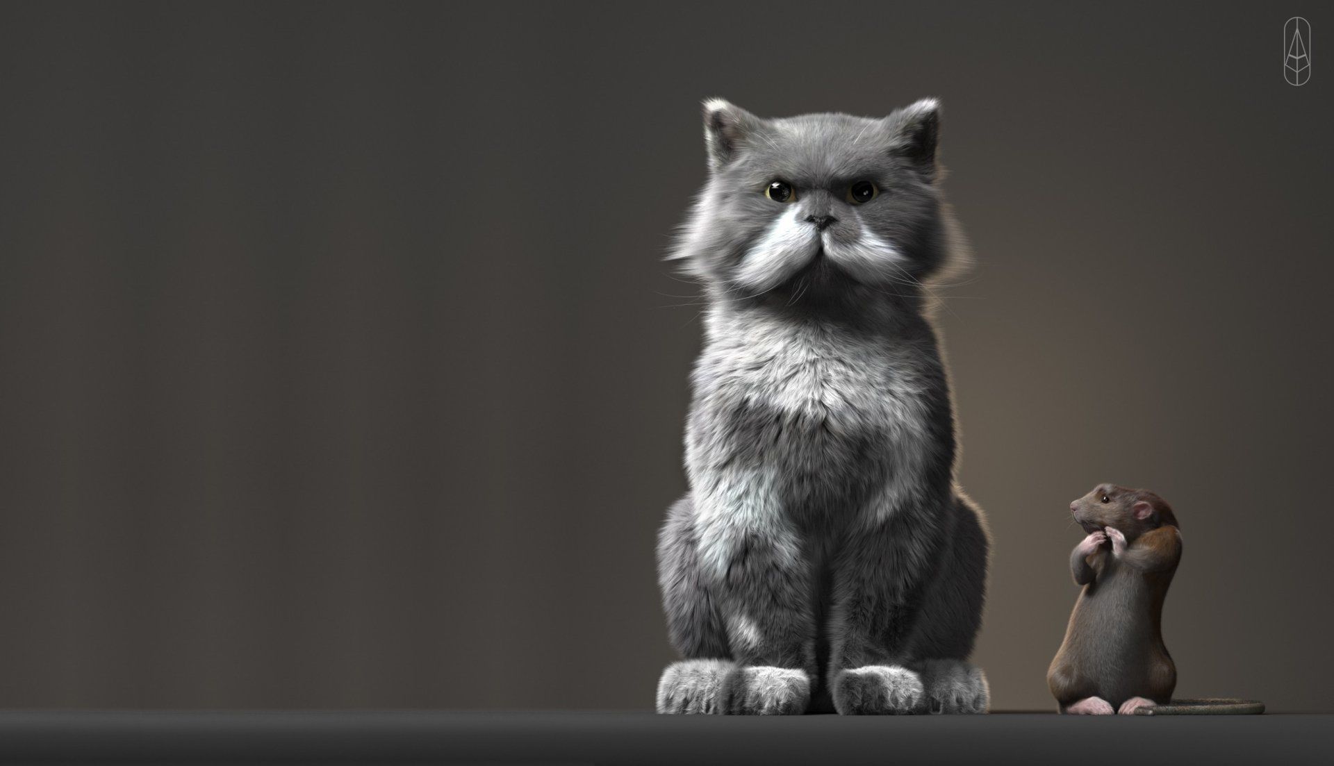 1920x1103 Whimsical HD Feline & Rodent Realms