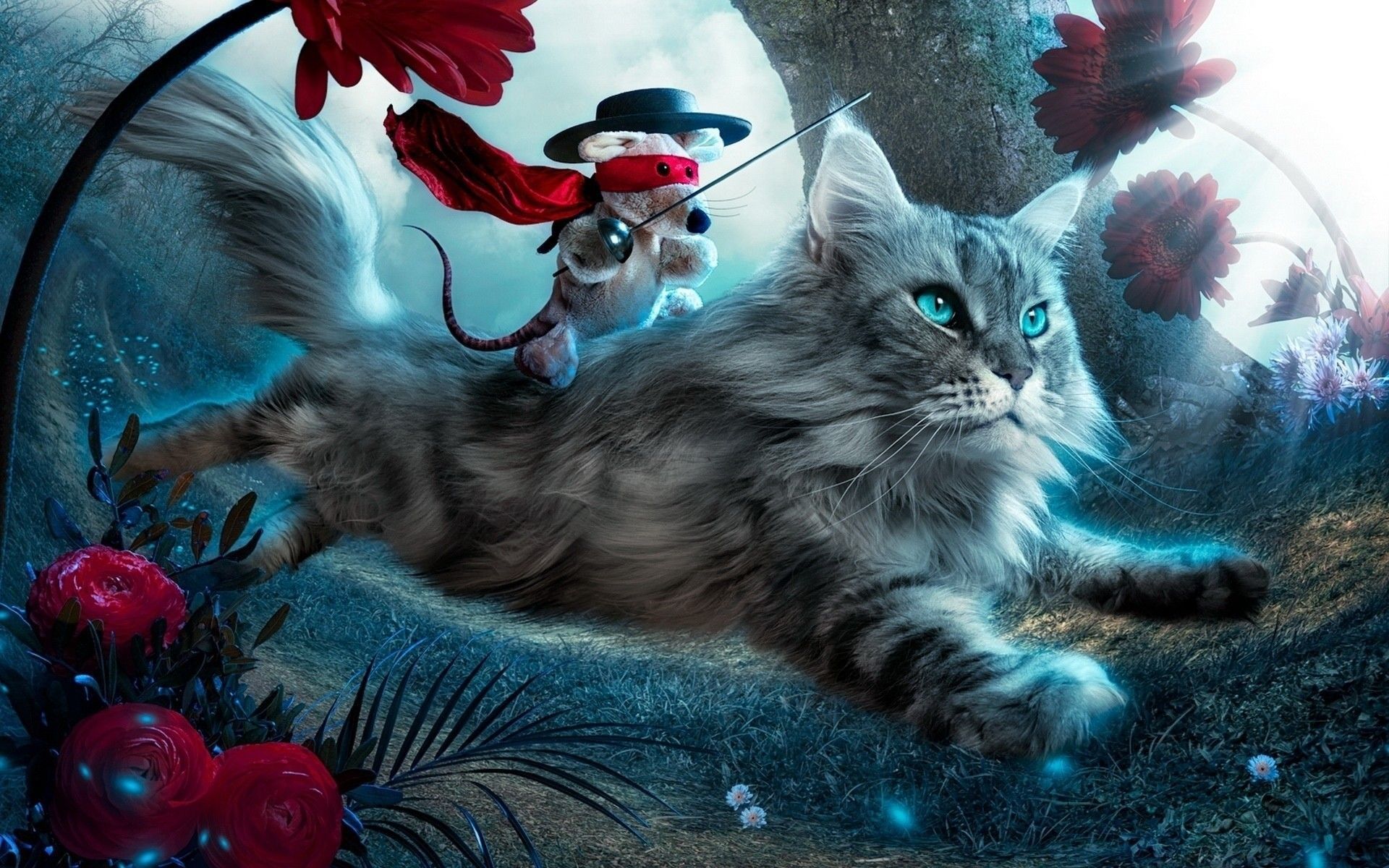 1920x1200 Cat And Mouse Wallpaper