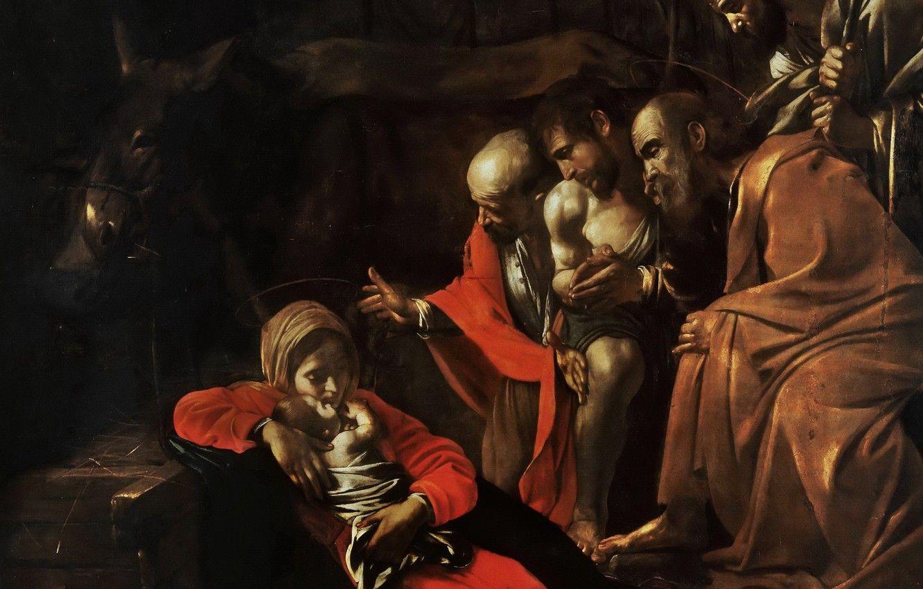 1332x850 Wallpaper picture, fragment, mythology, Michelangelo Merisi