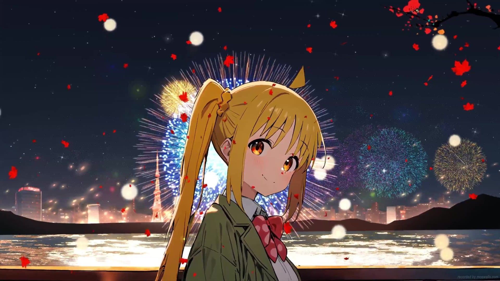 1920x1080 Nijika Ijichi Fireworks Bocchi The Rock! Live Wallpaper