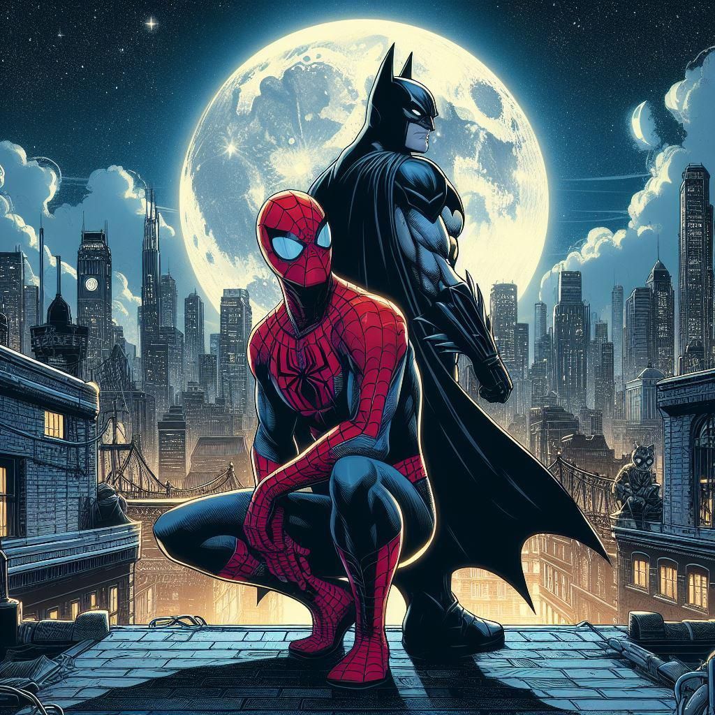 1024x1024 I Think Spider Man And Batman Would Be Friends
