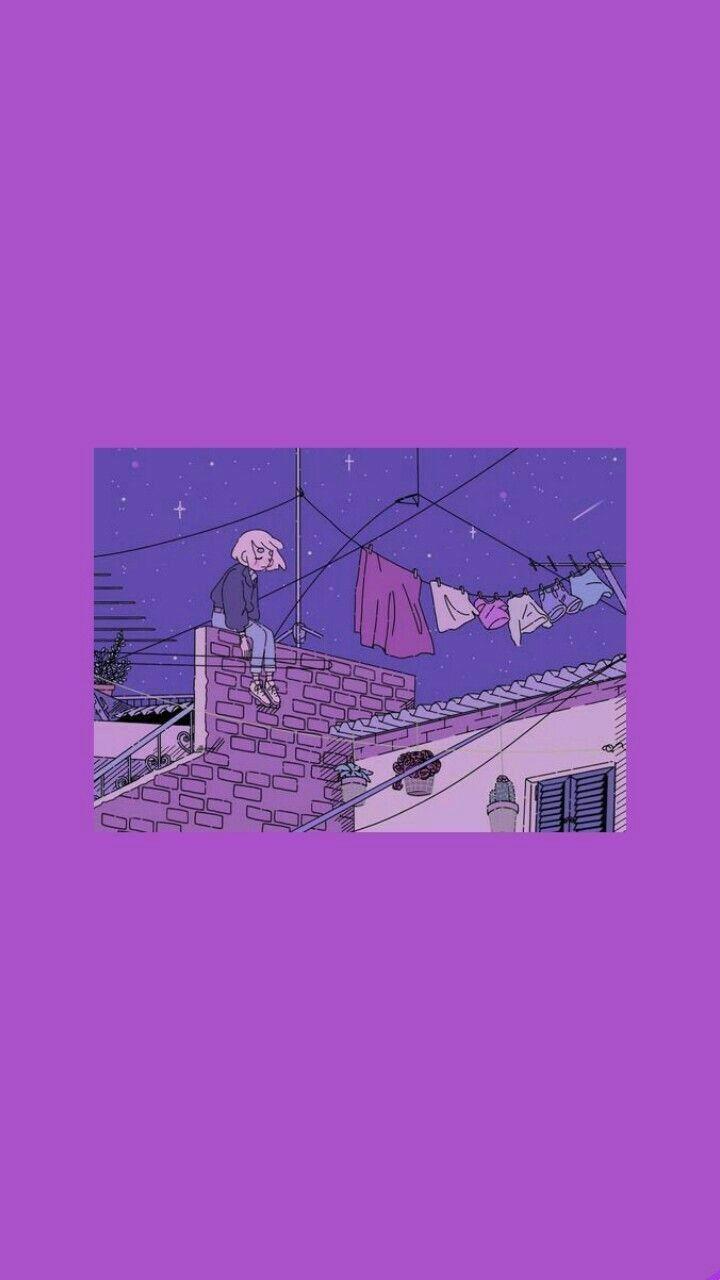 720x1280 freetoedit purple girl sad wallpaper pastel tumblr aest