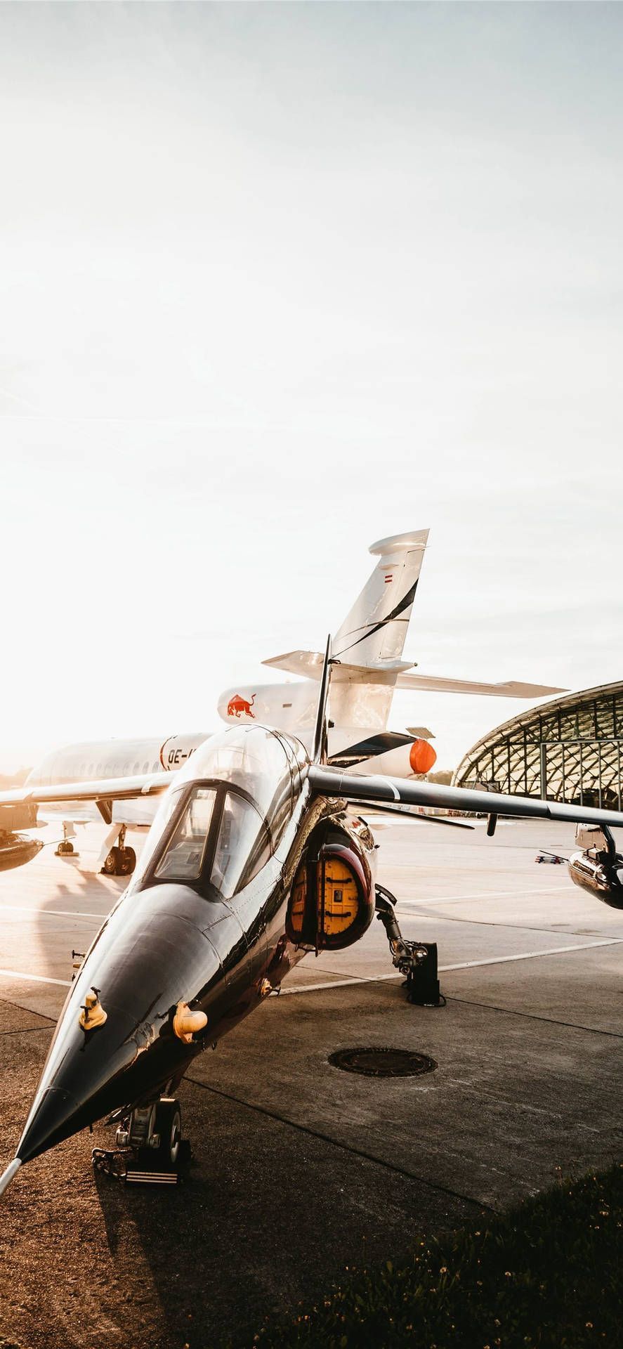 887x1920 Download free Parked Grey Jet iPhone