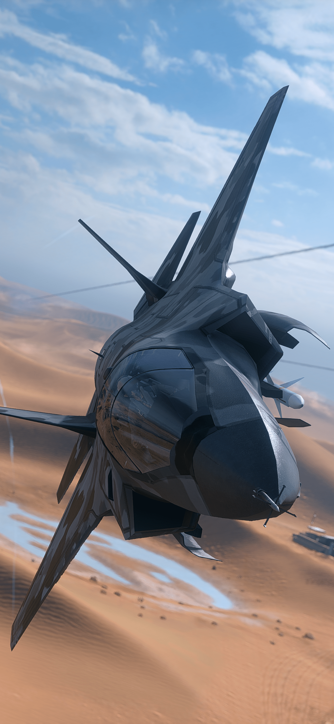 1080x2340 Jet Fighter Phone Wallpaper