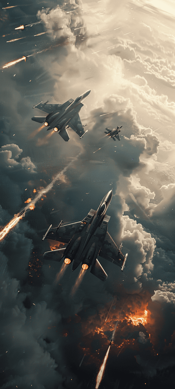 736x1632 Fighter Jet Phone Wallpaper Made
