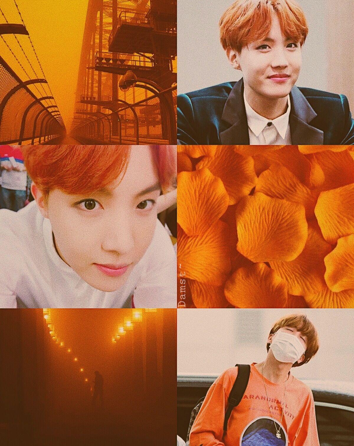 Orange BTS Aesthetic Wallpapers - Top Free Orange BTS Aesthetic ...