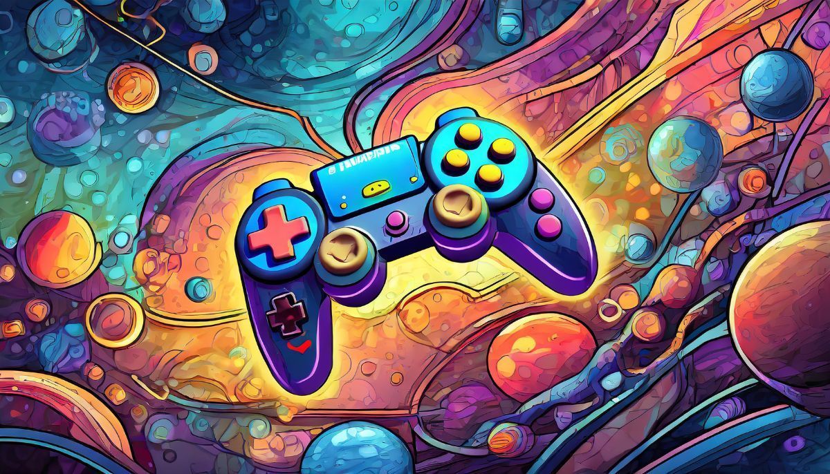 1200x686 Colorful Gaming Console Wallpaper