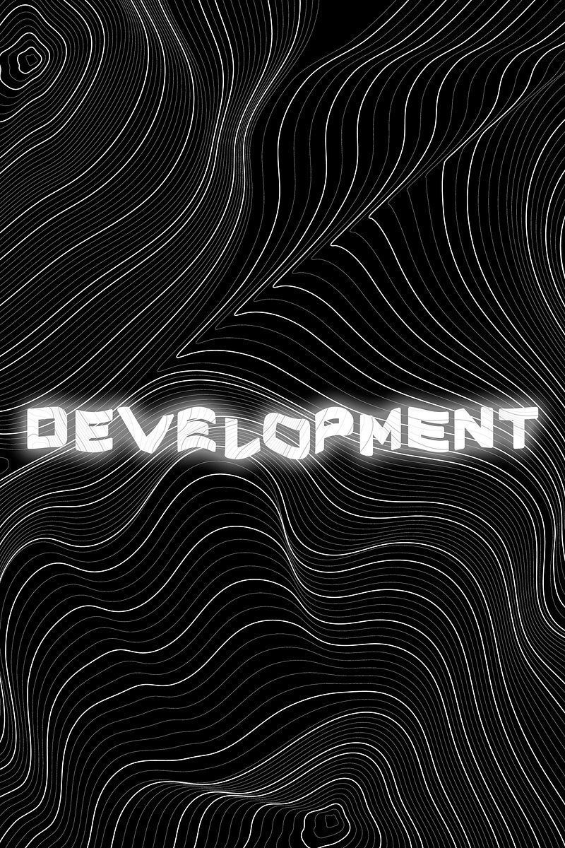 800x1200 White neon future word topographic