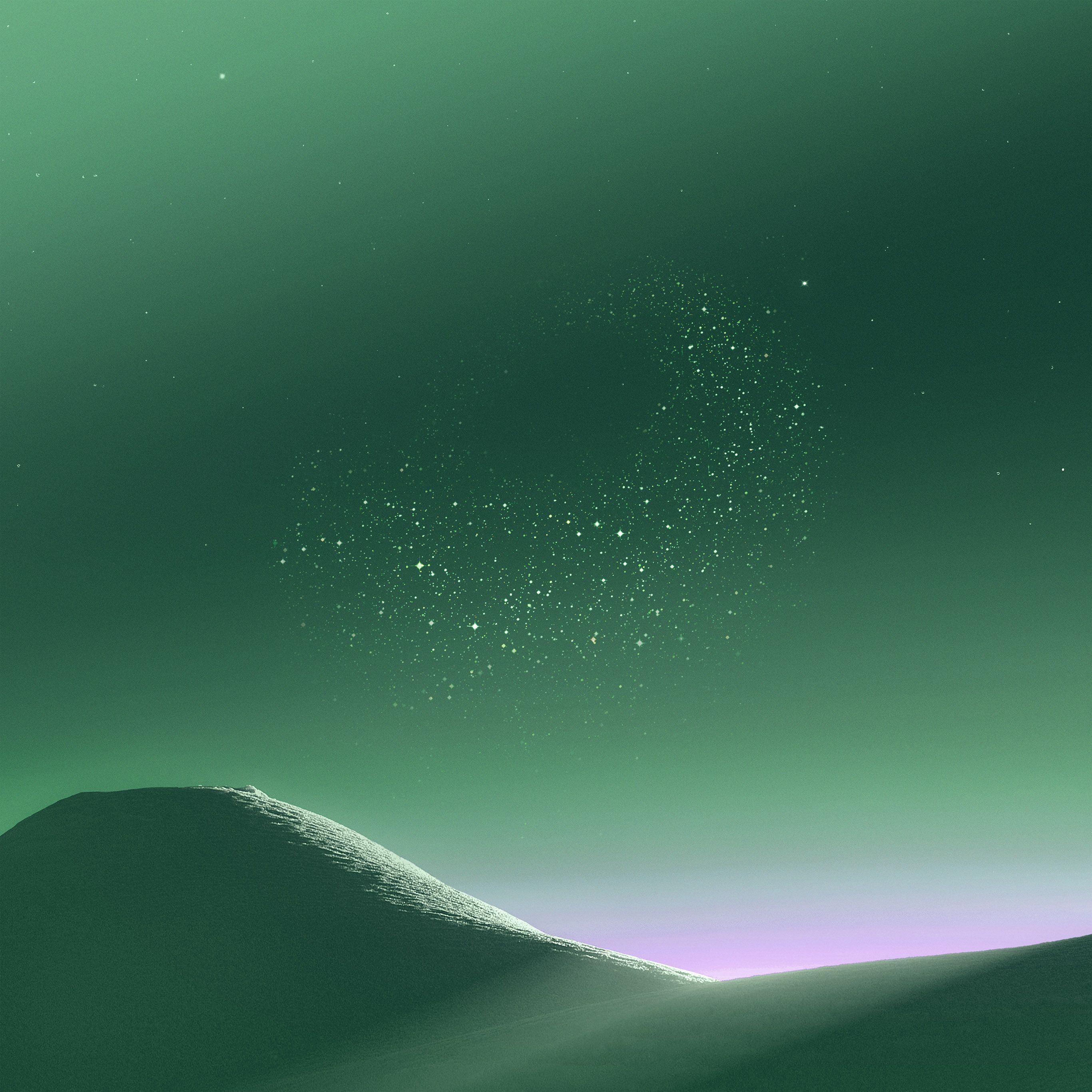 2732x2732 Galaxy S8 Green Pattern Background