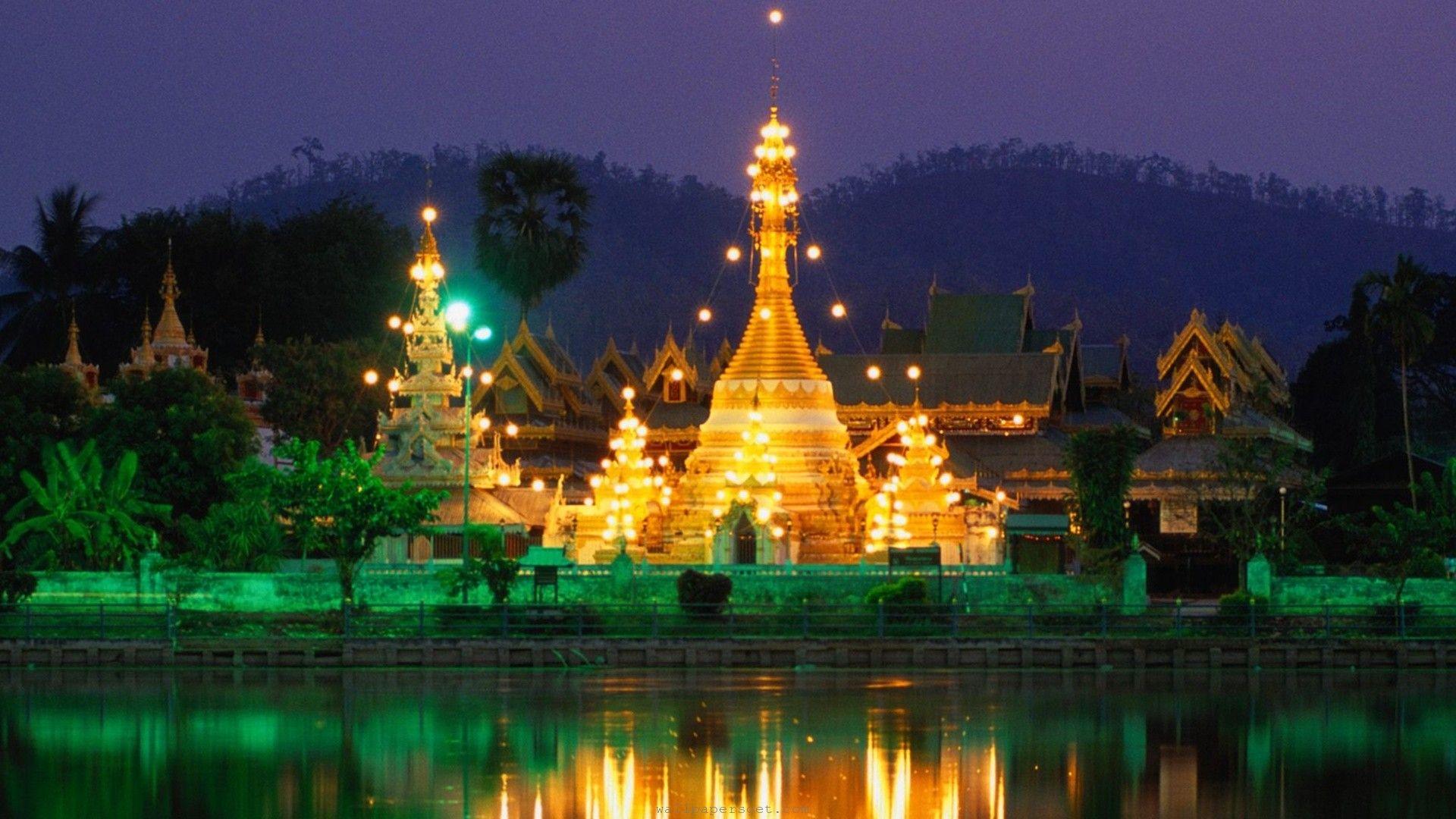 1920x1080 Download 1920x1080 HD Wallpaper temple thailand doi suthep night
