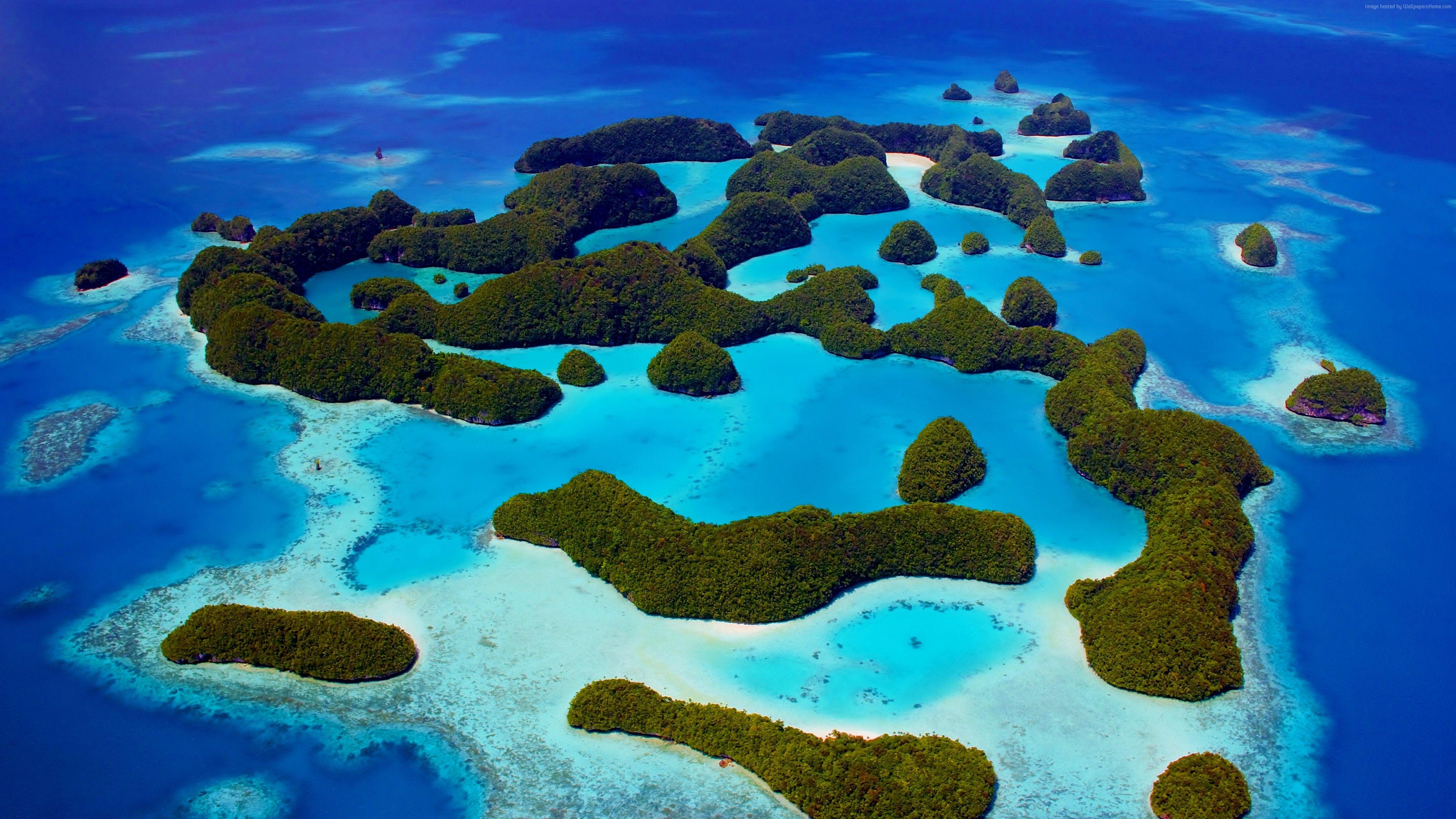 3840x2160 Wallpaper Palau, Philippines, ocean, islands, 5k, Travel