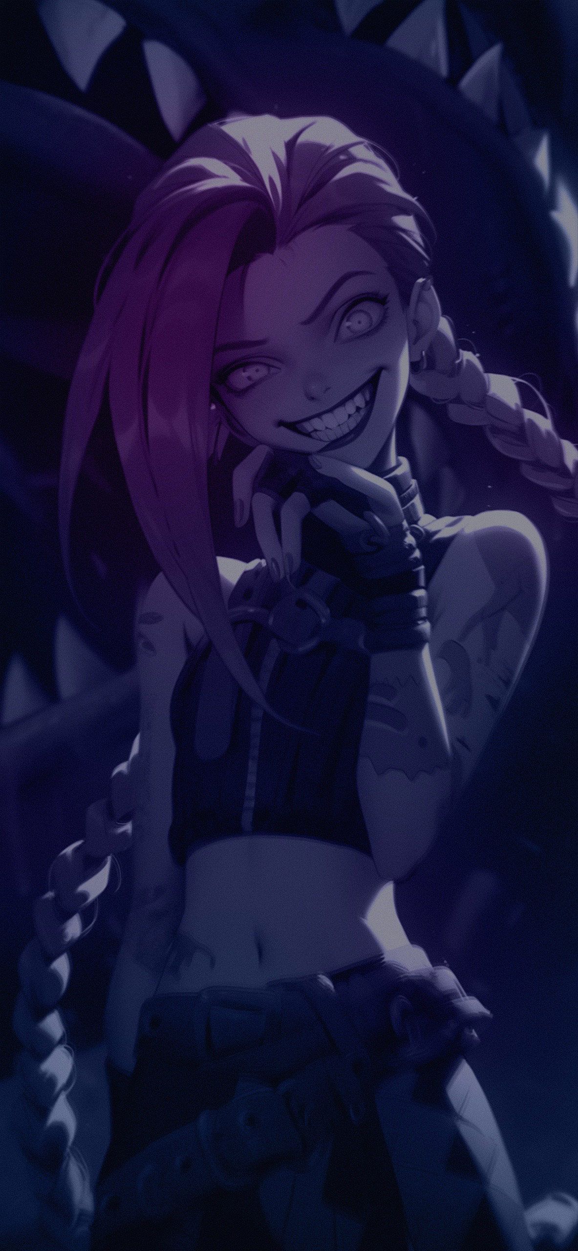 1183x2560 Arcane Jinx Ultimate Wallpaper