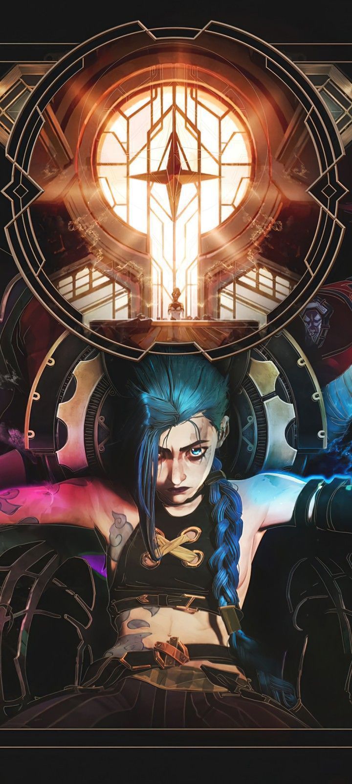 720x1600 Jinx Arcane Wallpaper 720x1600