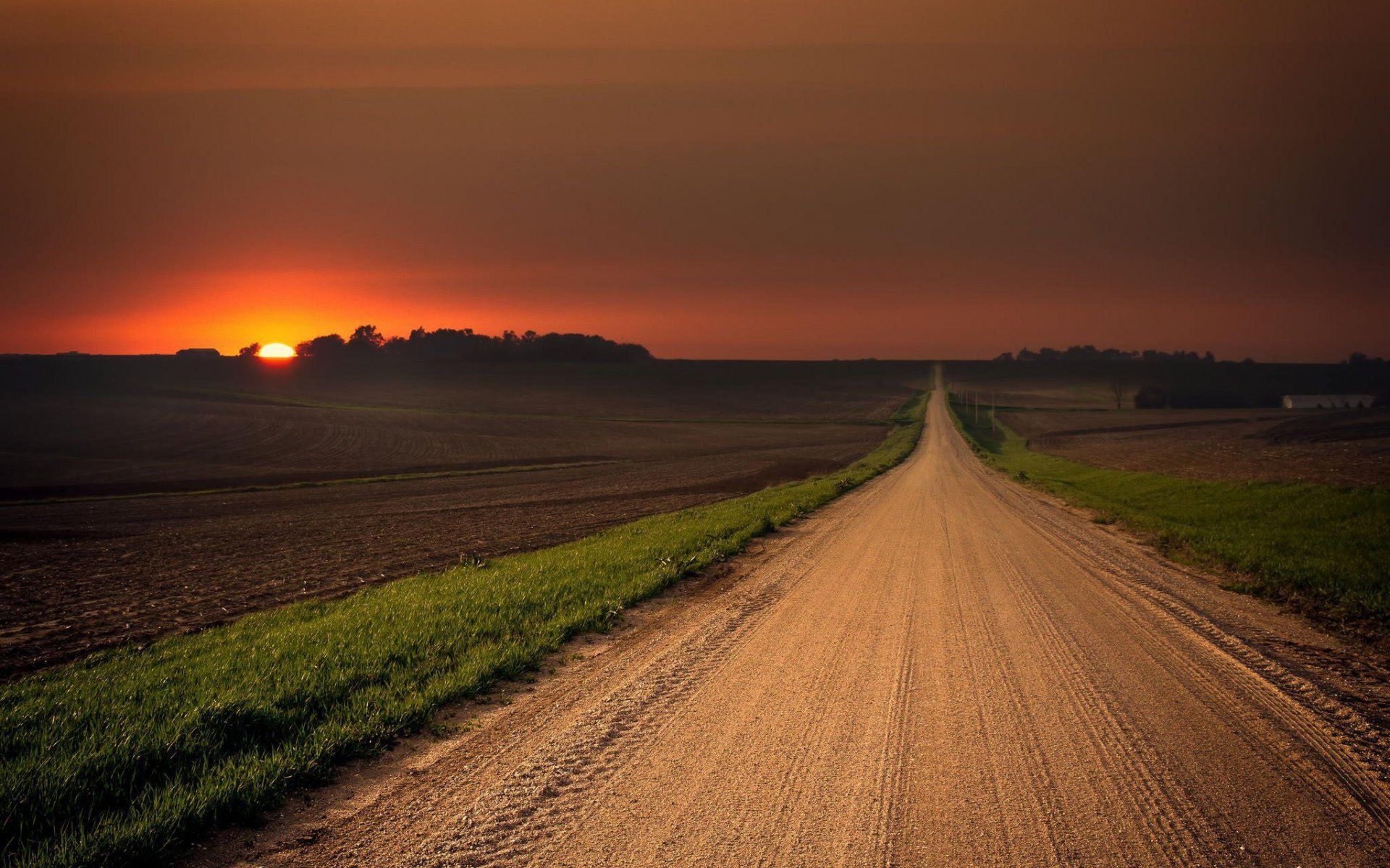 1920x1200 Download Sunrise Man Made Road HD Wallpaper