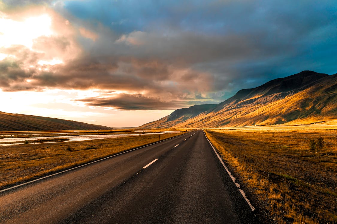 1125x750 Countryside Road at Sunrise · Free