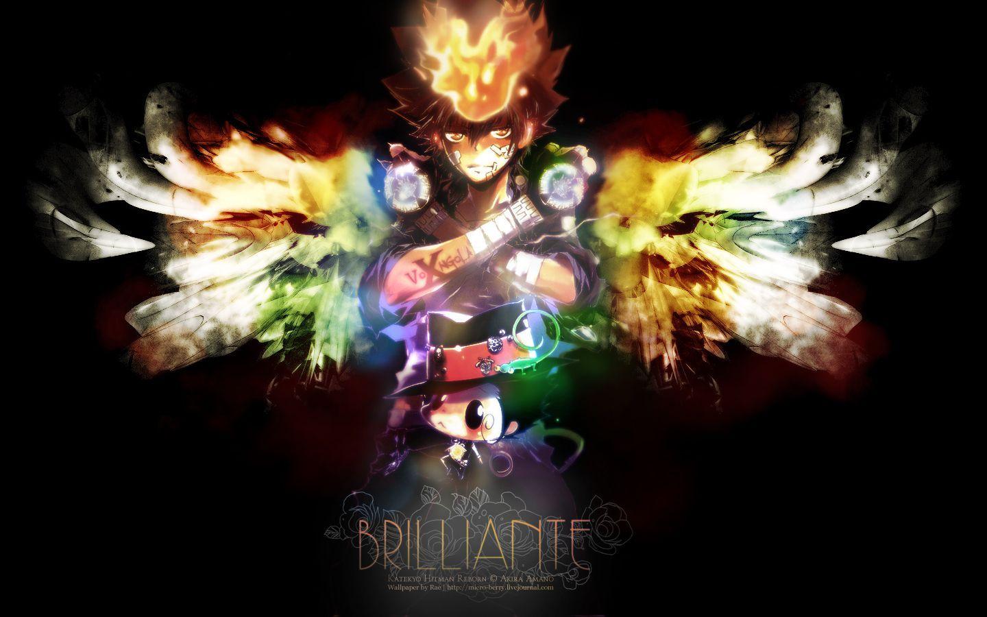 1440x900 Neat Wallpaper of Tsuna and Reborn!. Hitman reborn