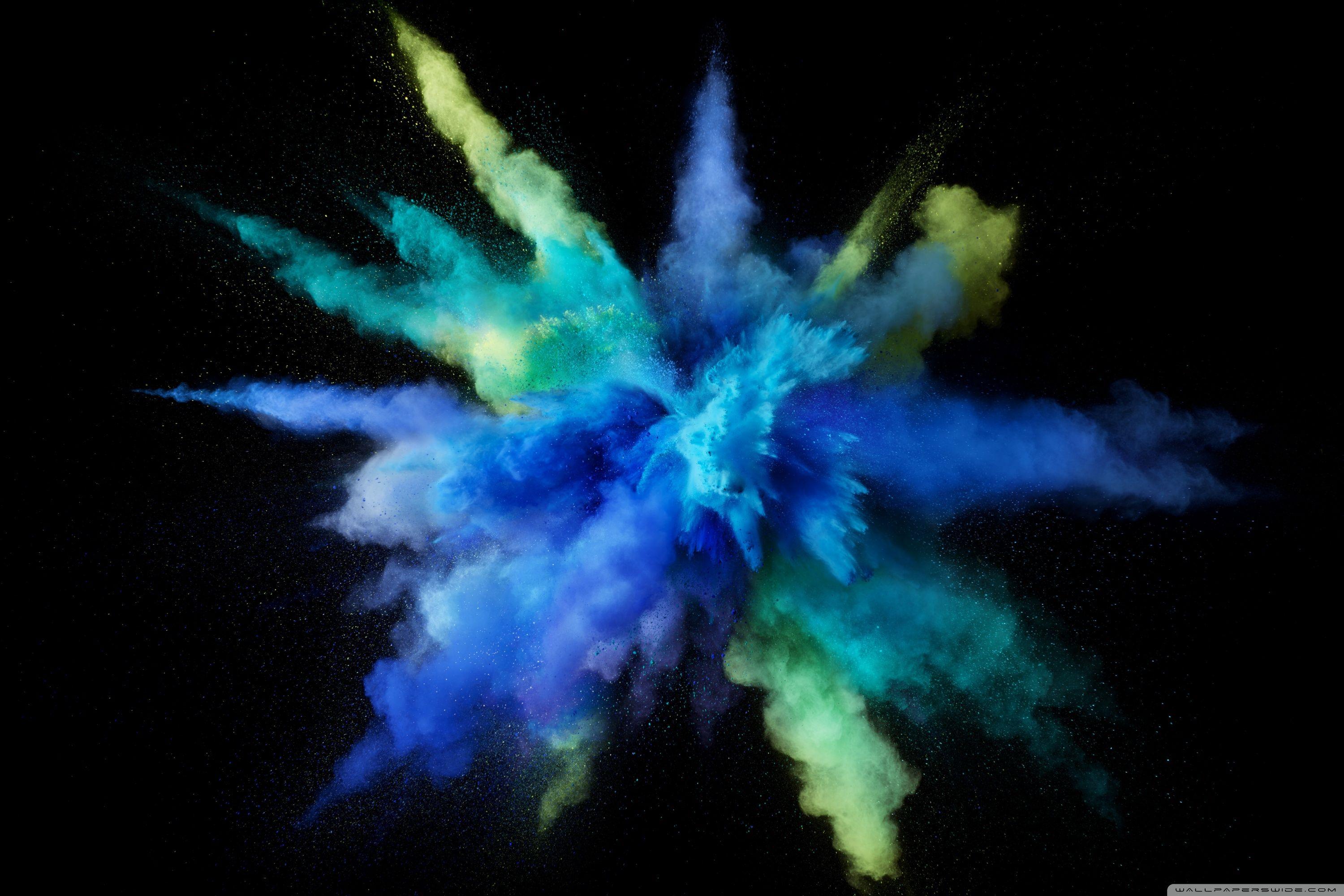 3000x2000 Cyan Color Burst ❤ 4K HD Desktop Wallpaper for • Wide
