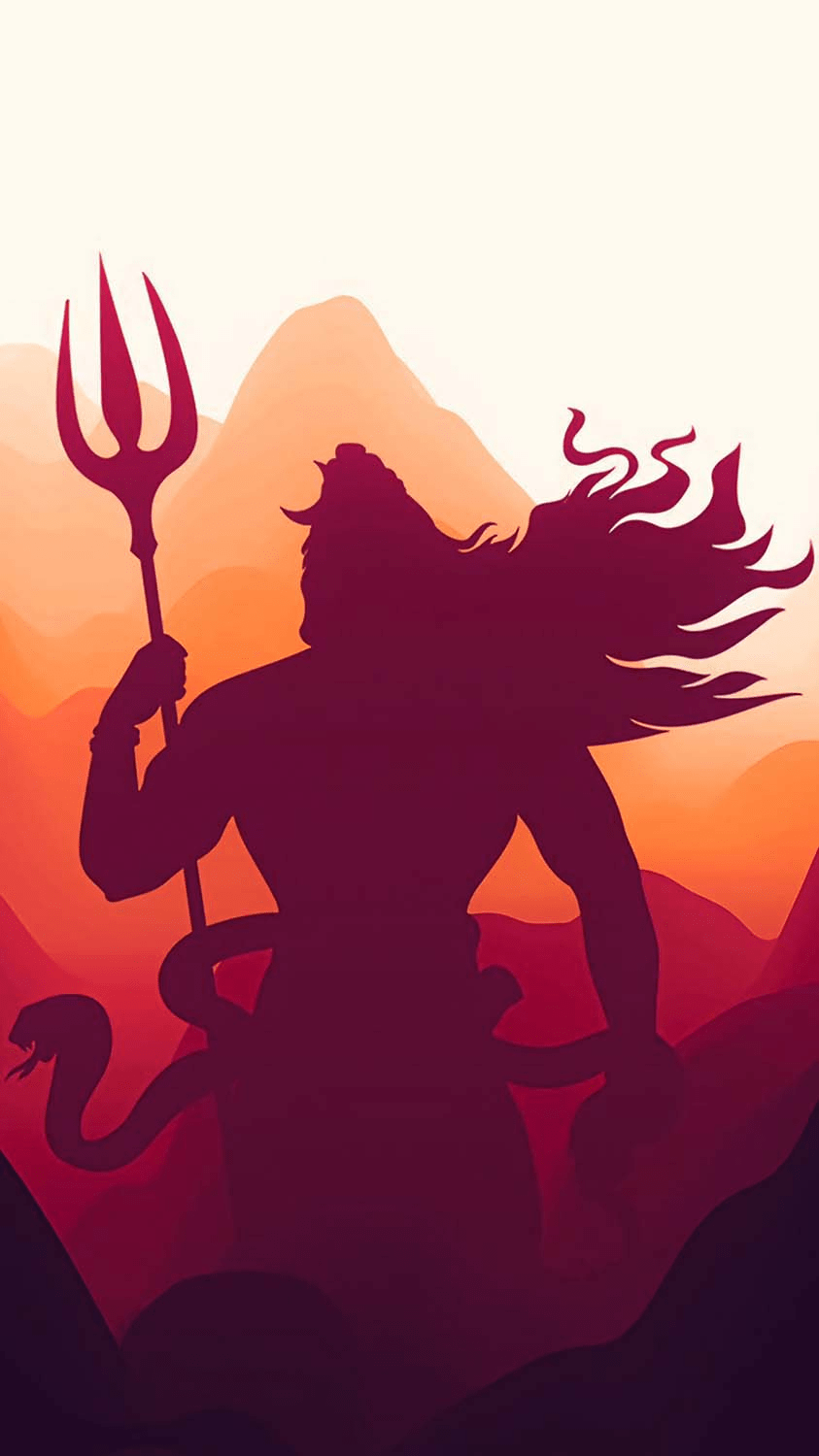 843x1500 Shiva Super God iPhone Wallpaper HD