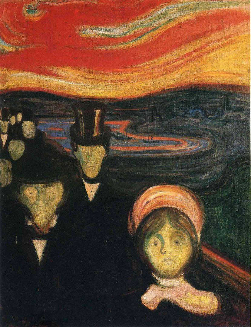 829x1080 Anxiety Munch Wallpaper Image