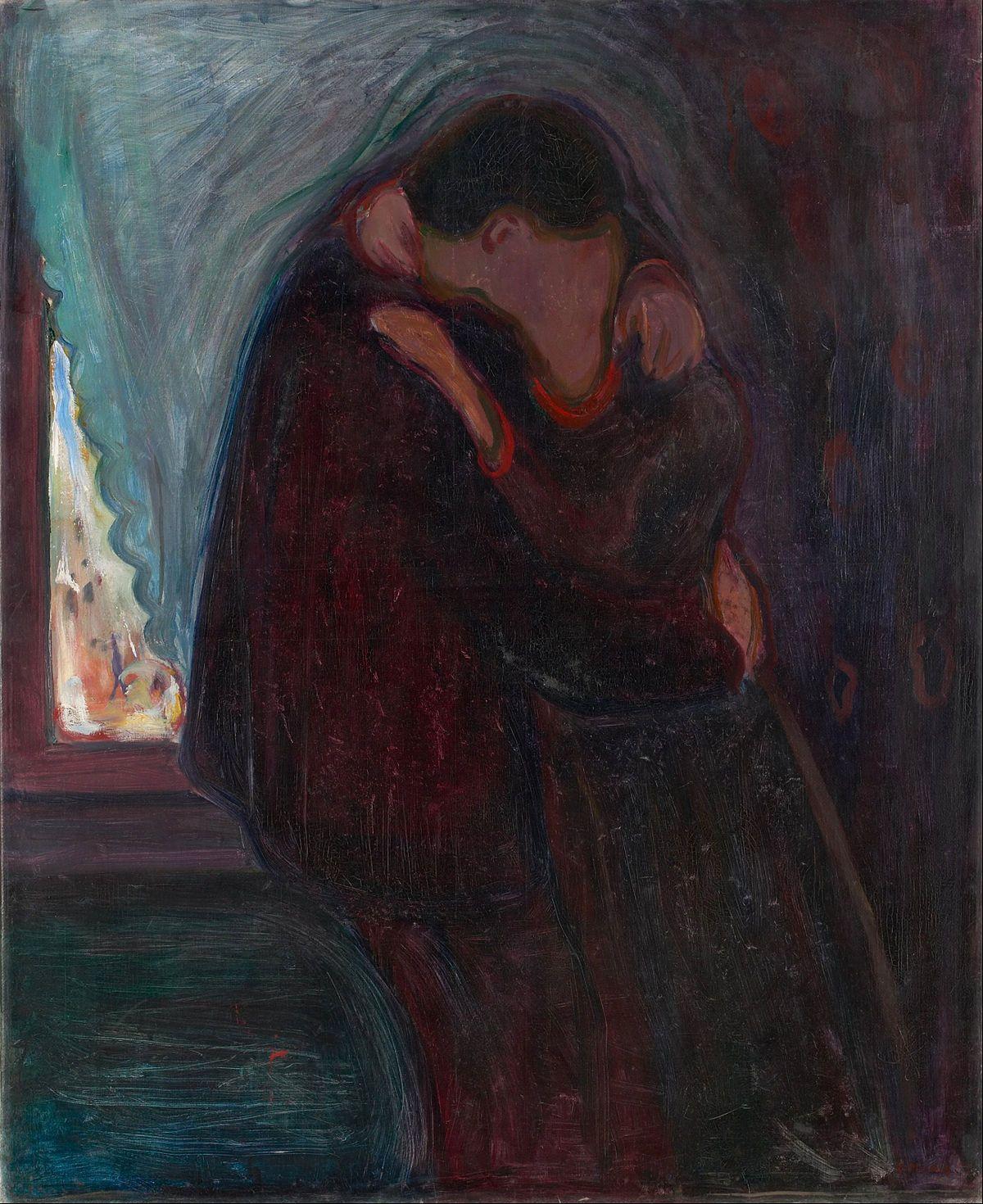 1200x1470 The Kiss (Munch painting)