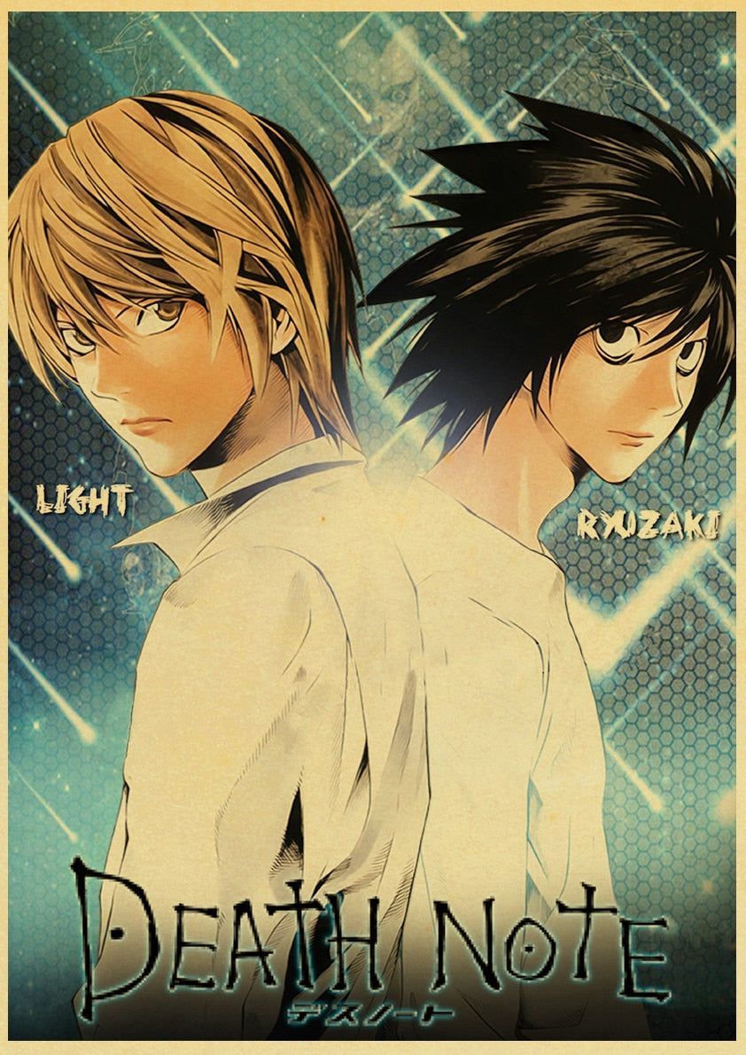 Poster Ufficiale Death Note 'L Vs Light' – Formato 52x38 Cm, Carta Laminata 170g/m², ABYstyle