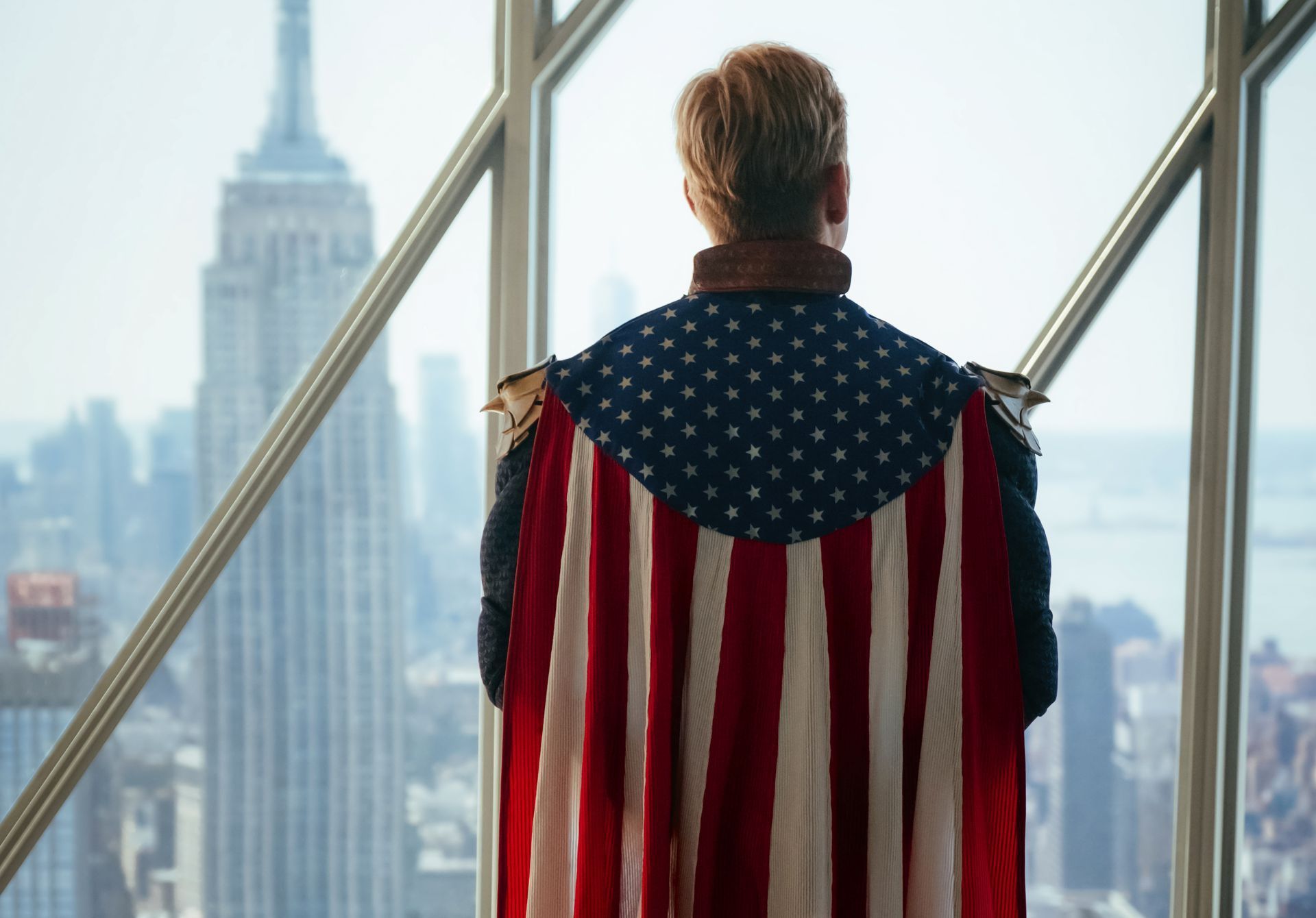 1920x1340 Wallpaper USA, flag, superhero, serial
