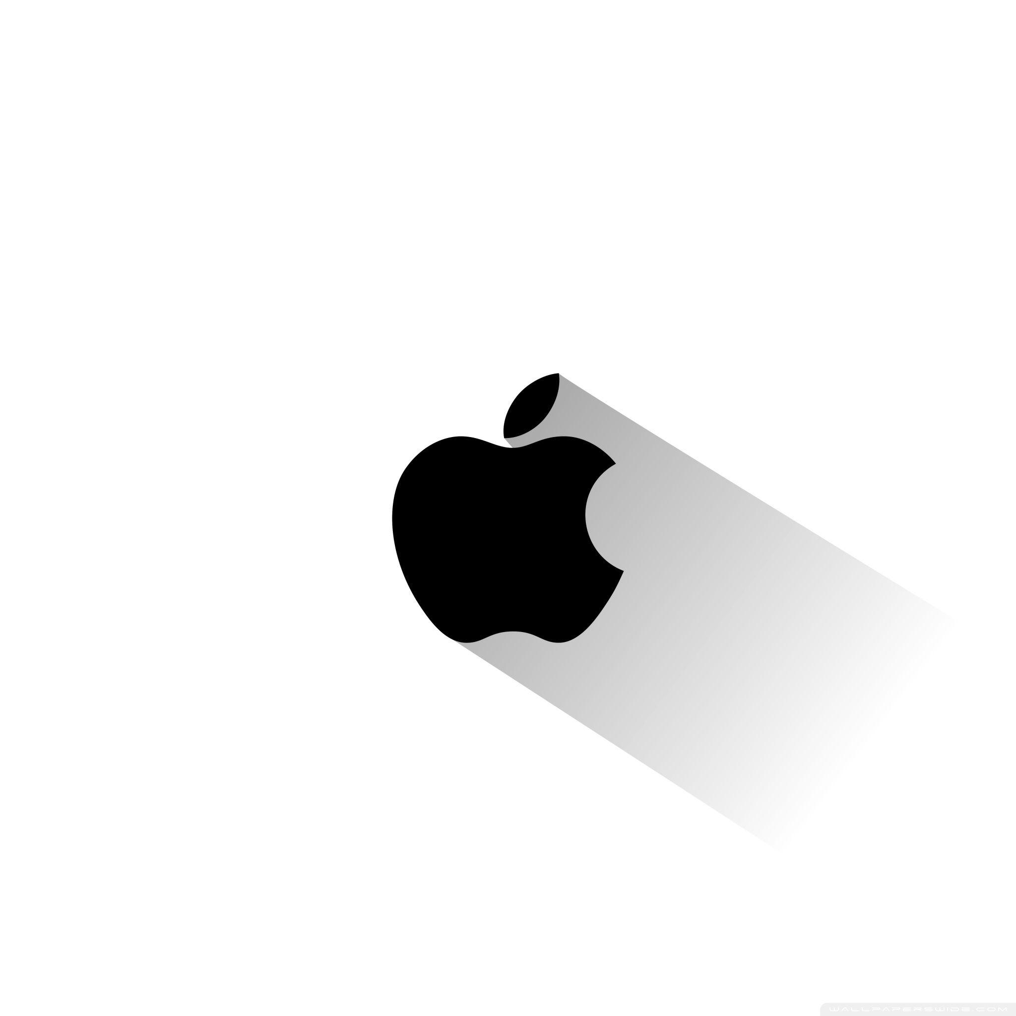 Download Apple Logo Wallpaper Black And White Background