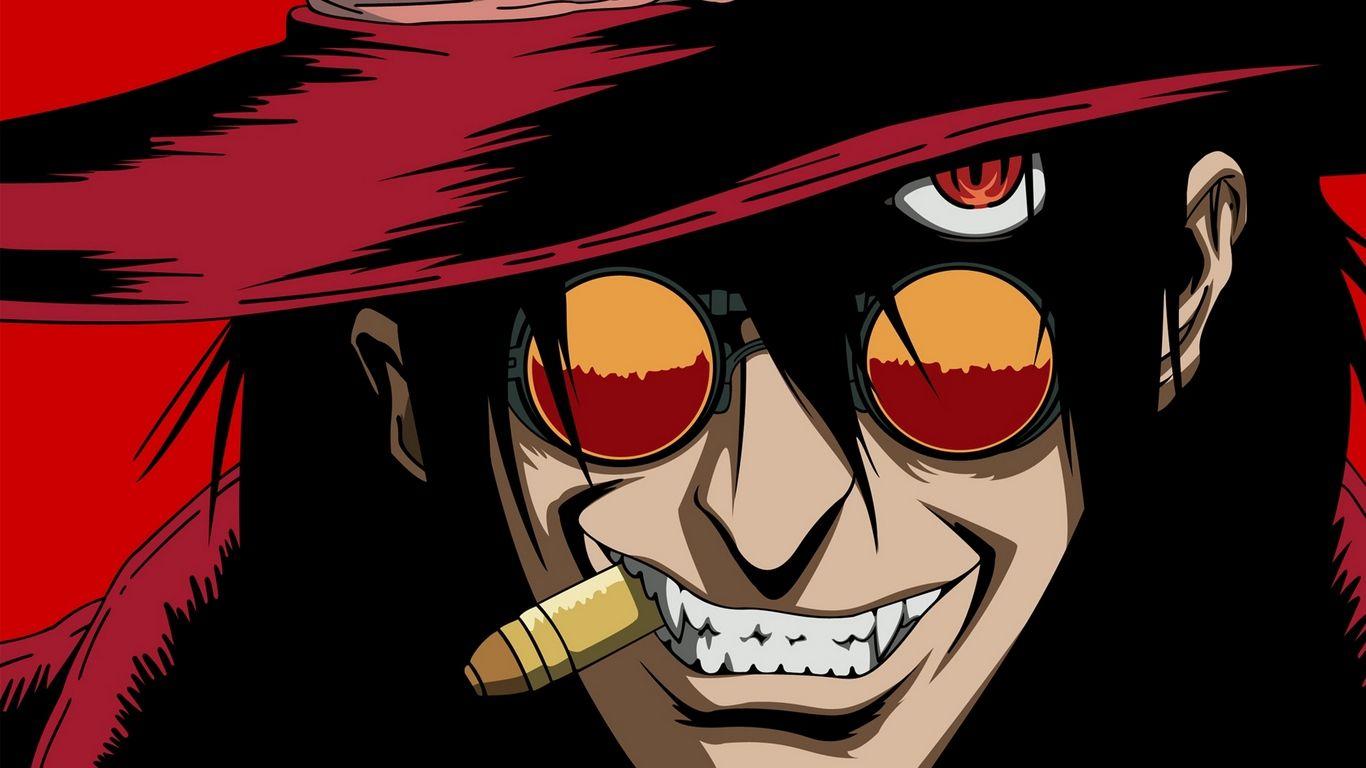 1366x768 Download wallpaper 1366x768 hellsing, alucard, vampire