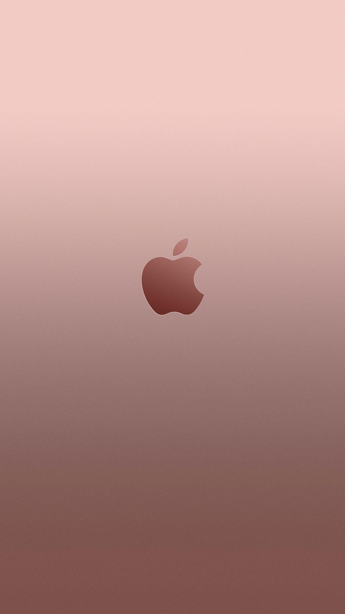 1125x2001 Rose Gold Apple Wallpaper