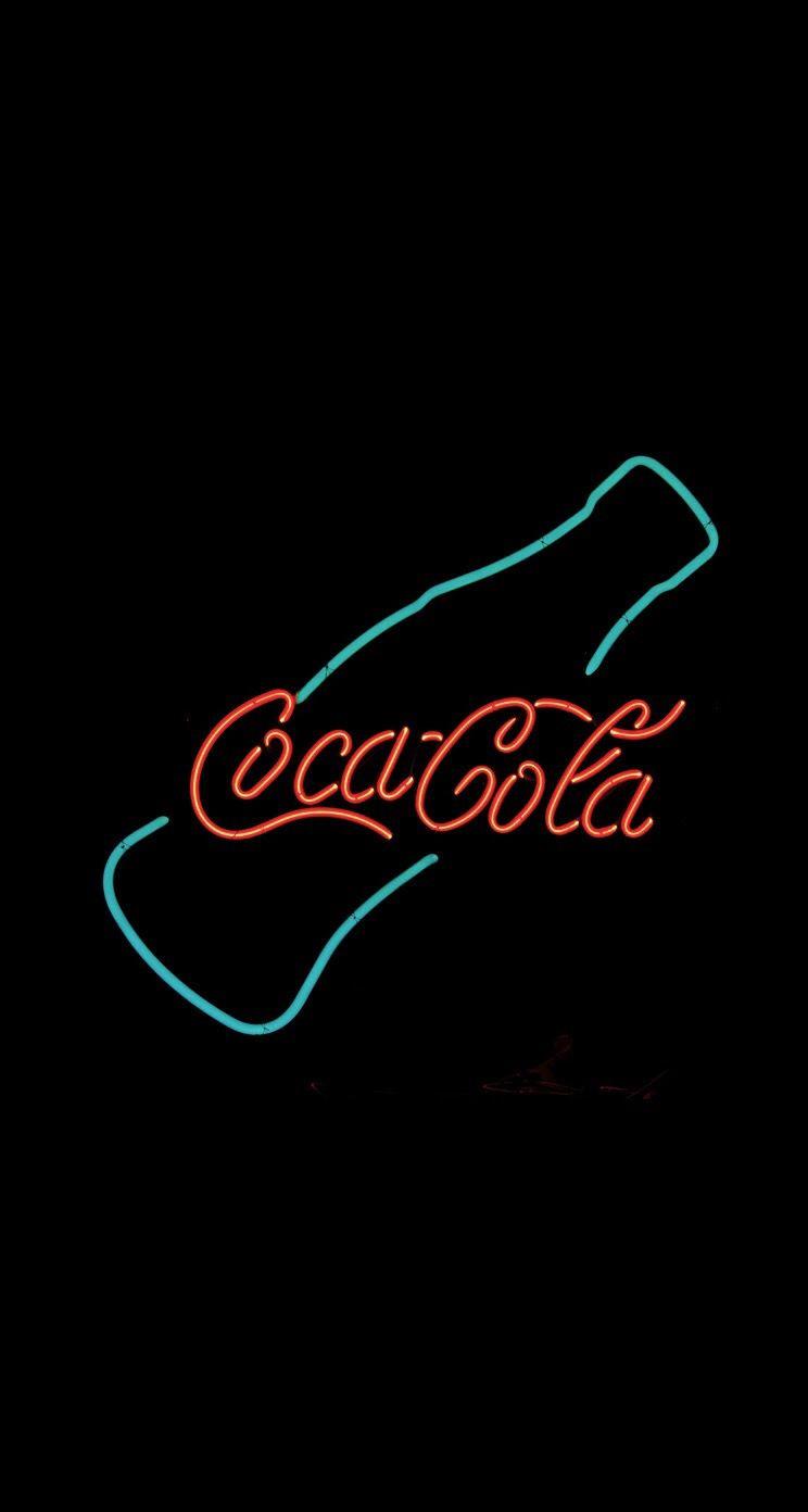 744x1392 Coca Cola Neon Sign iPhone 6 Plus HD Wallpaper HD Download