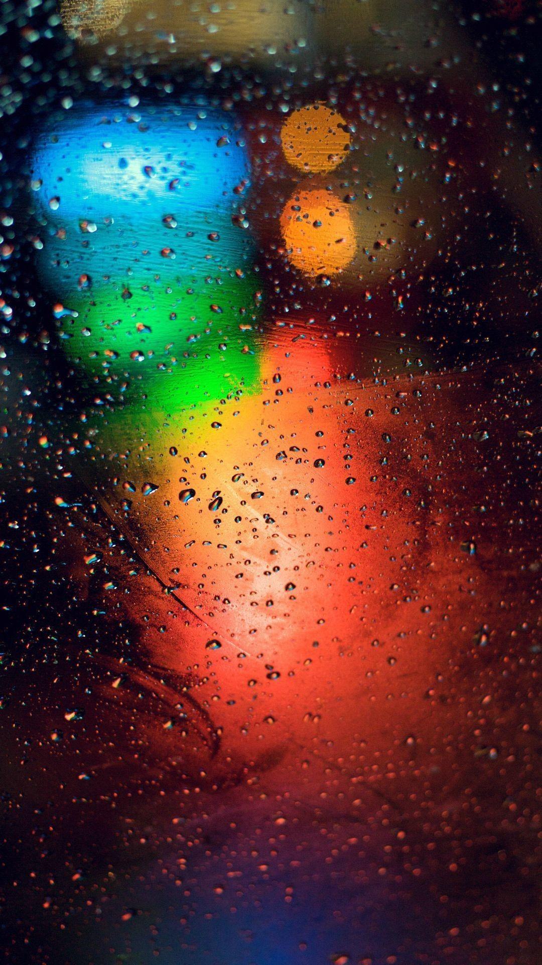 1080x1920 iPhone Wallpaper. Water, Blue, Orange, Drop, Sky, Rain