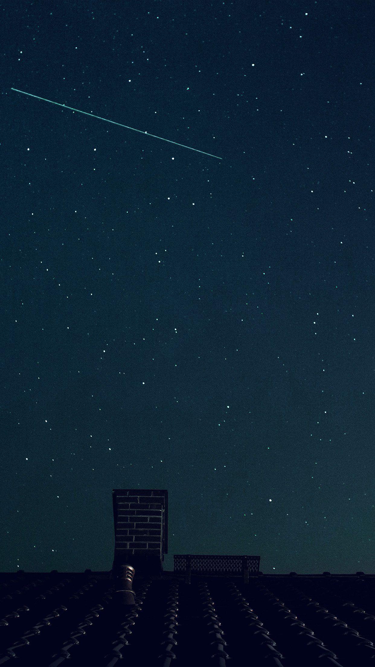 1242x2208 iPhone X wallpaper. star night sky summer dark blue