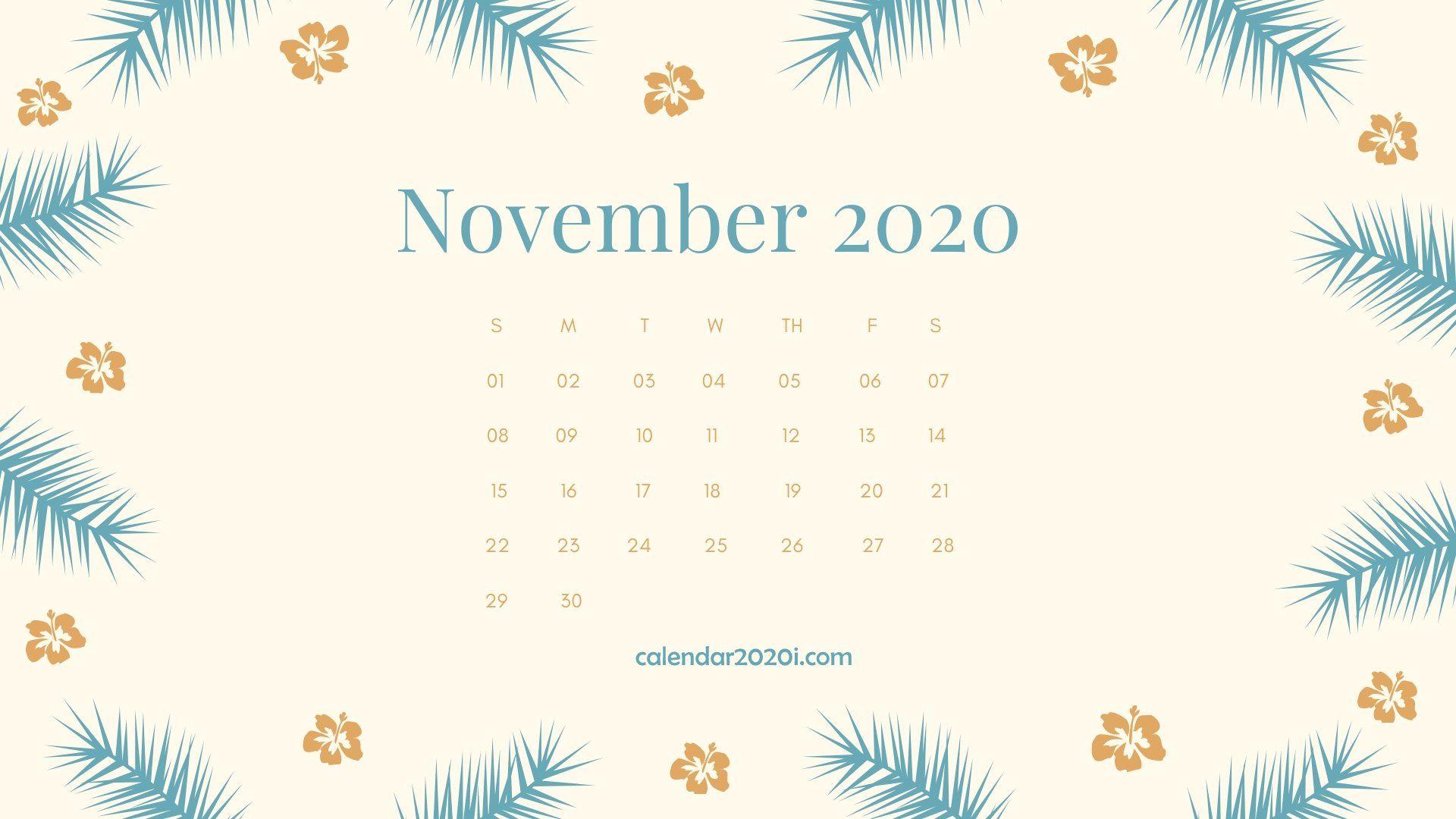 November 2020 Calendar Wallpapers Top Free November 2020 Calendar 