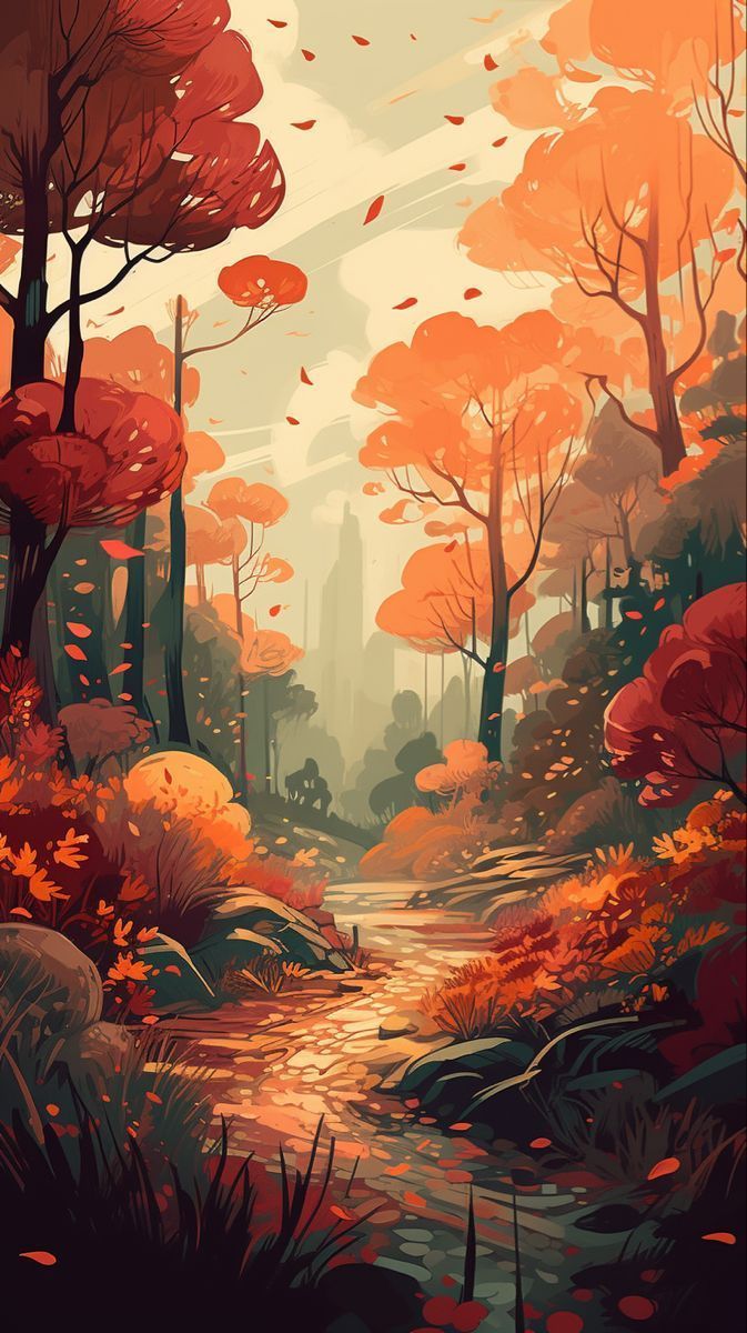 673x1200 Autumn foliage phone wallpaper