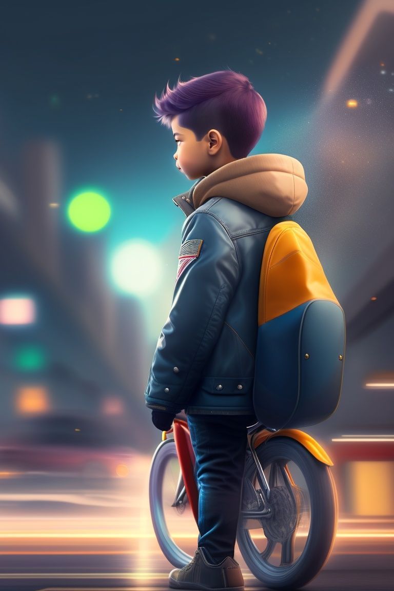 768x1152 AI Boy Wallpaper