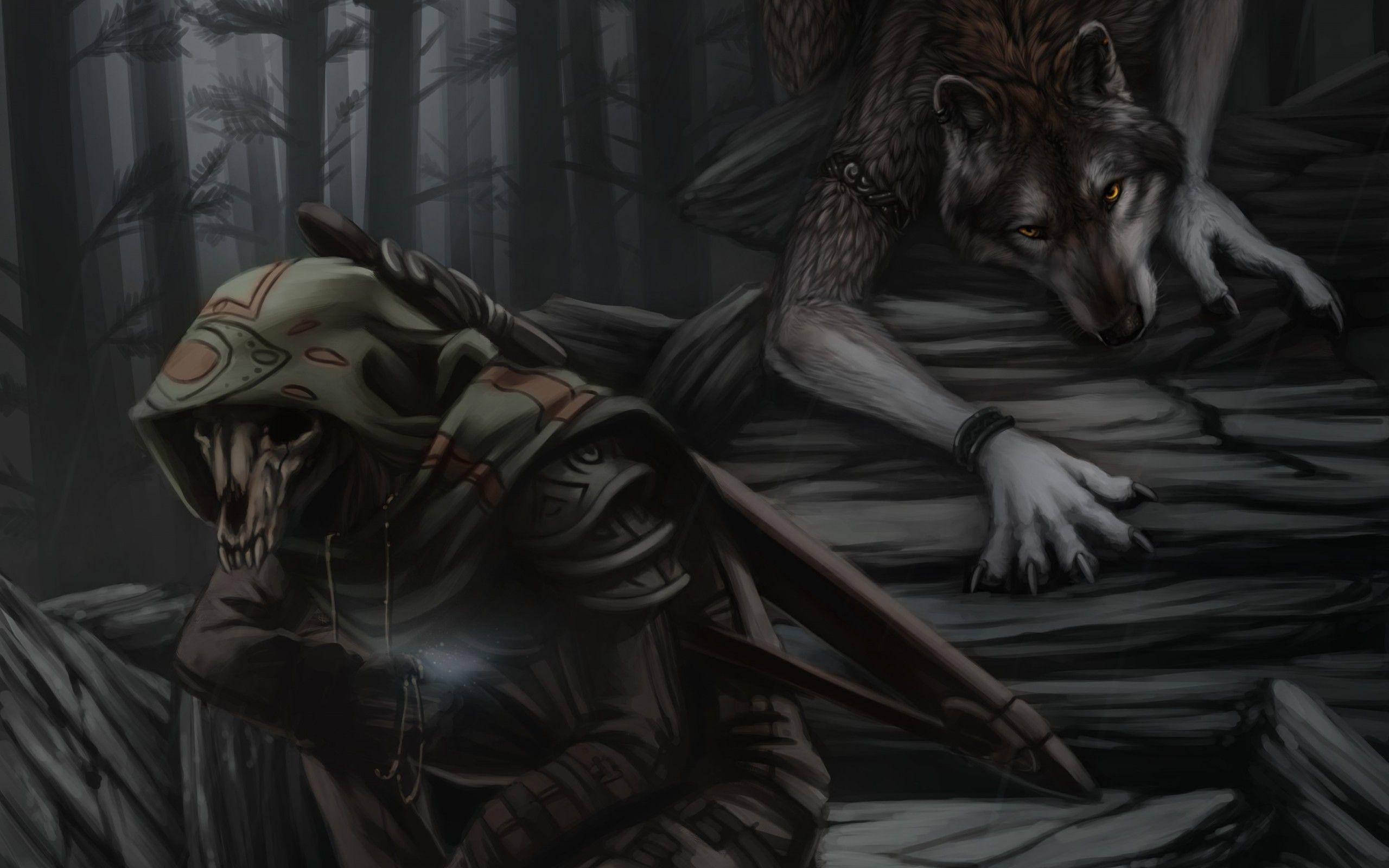 2560x1600 Wolf werewolf wallpaper and image, picture, photo