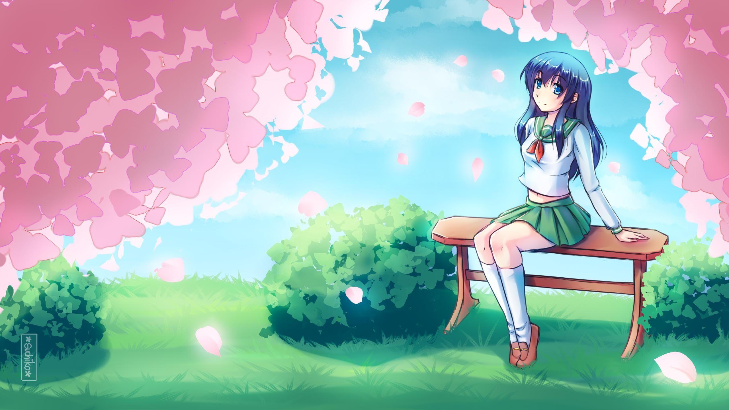 2560x1440 HD Wallpaper: Higurashi Kagome Inuyasha Girls Anime Design