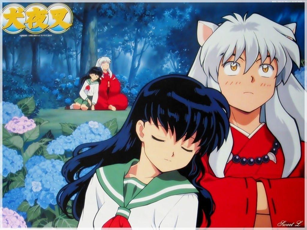 1024x768 Inuyasha And Kagome Wallpaper 24439