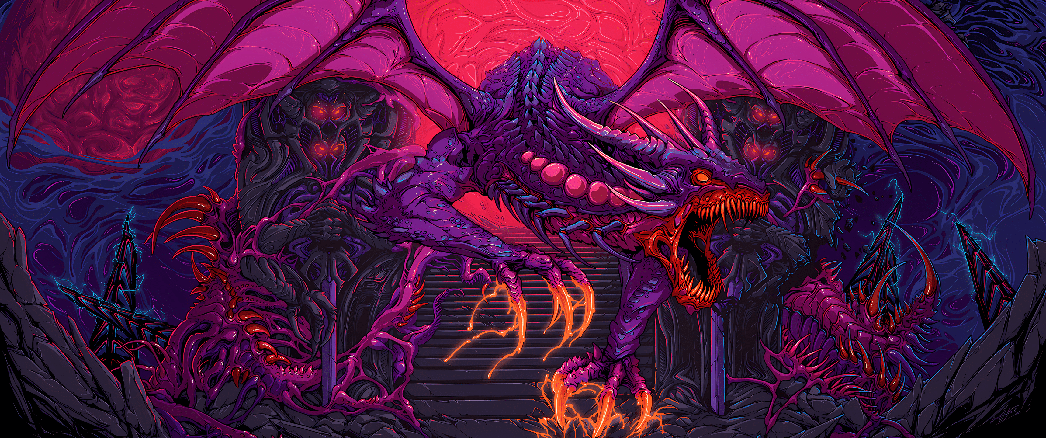 3440x1440 Nitro Dragon by Brock Hofer 3440x1440