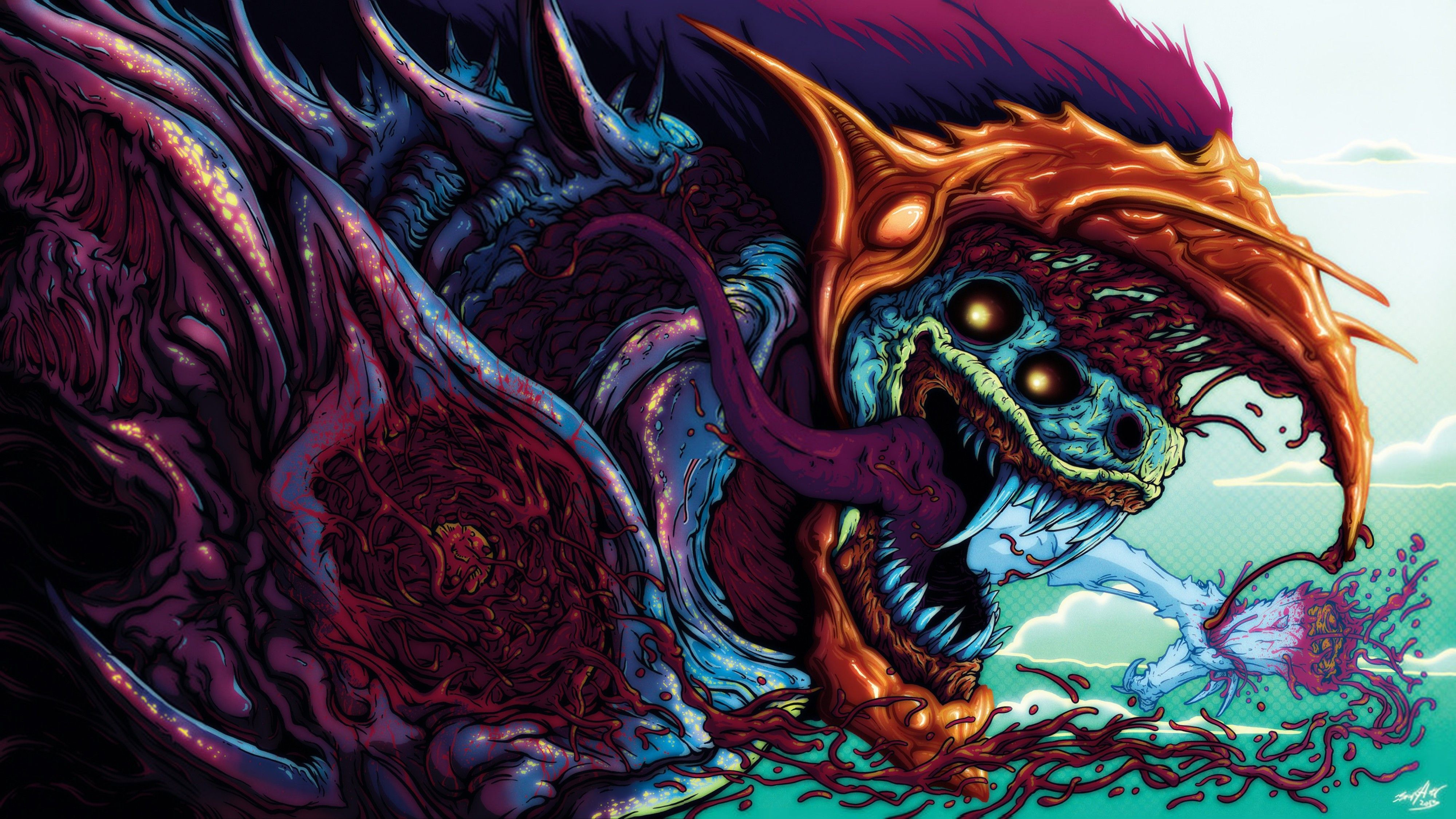 4000x2251 colorful, Brock Hofer, Hyperbeast