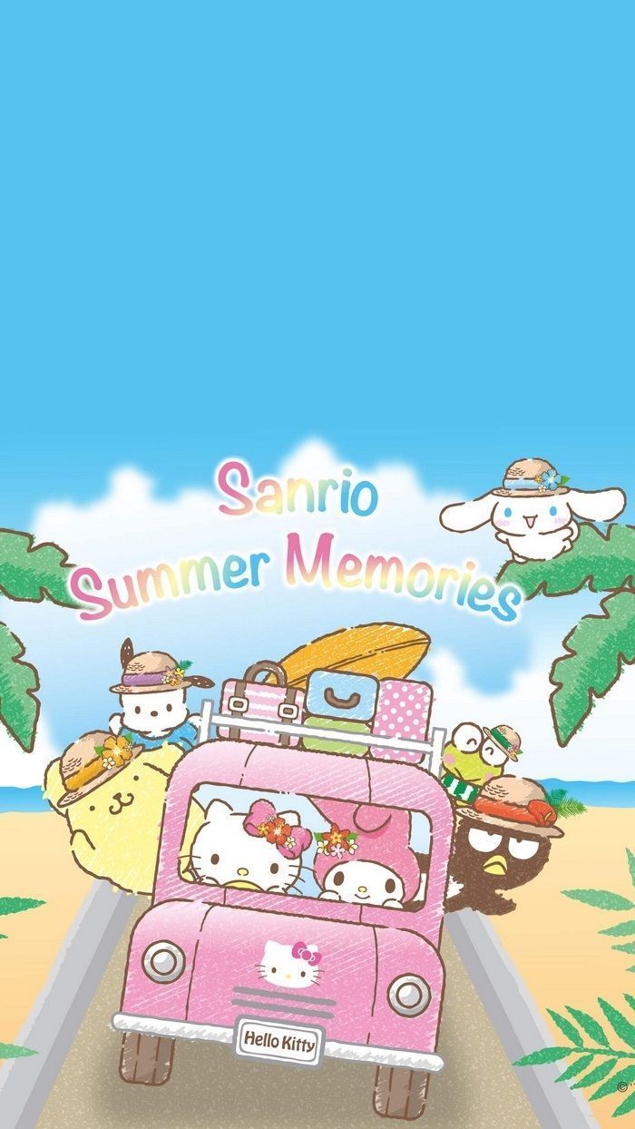 700x1244 Summer Sanrio Wallpaper