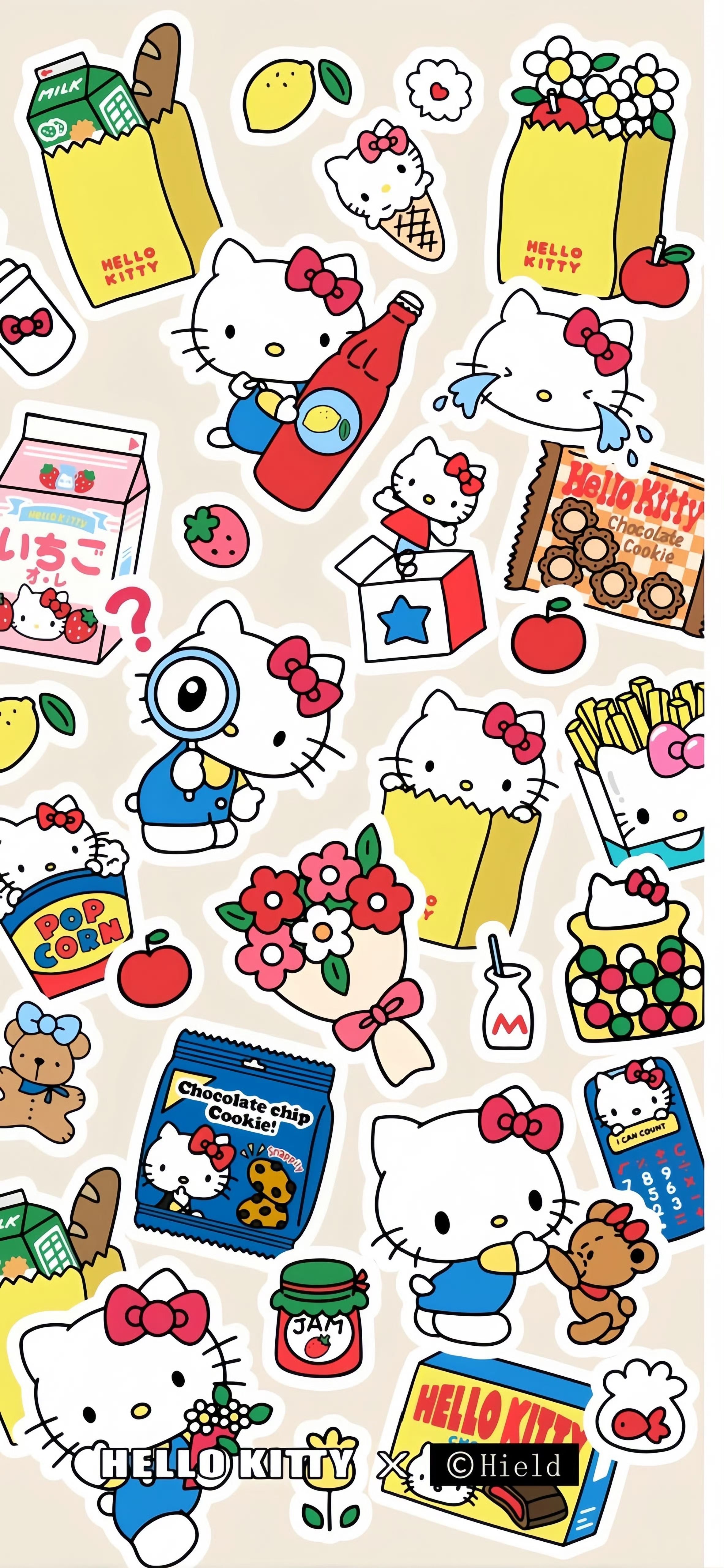 2364x5120 Hello Kitty Summer Wallpaper to