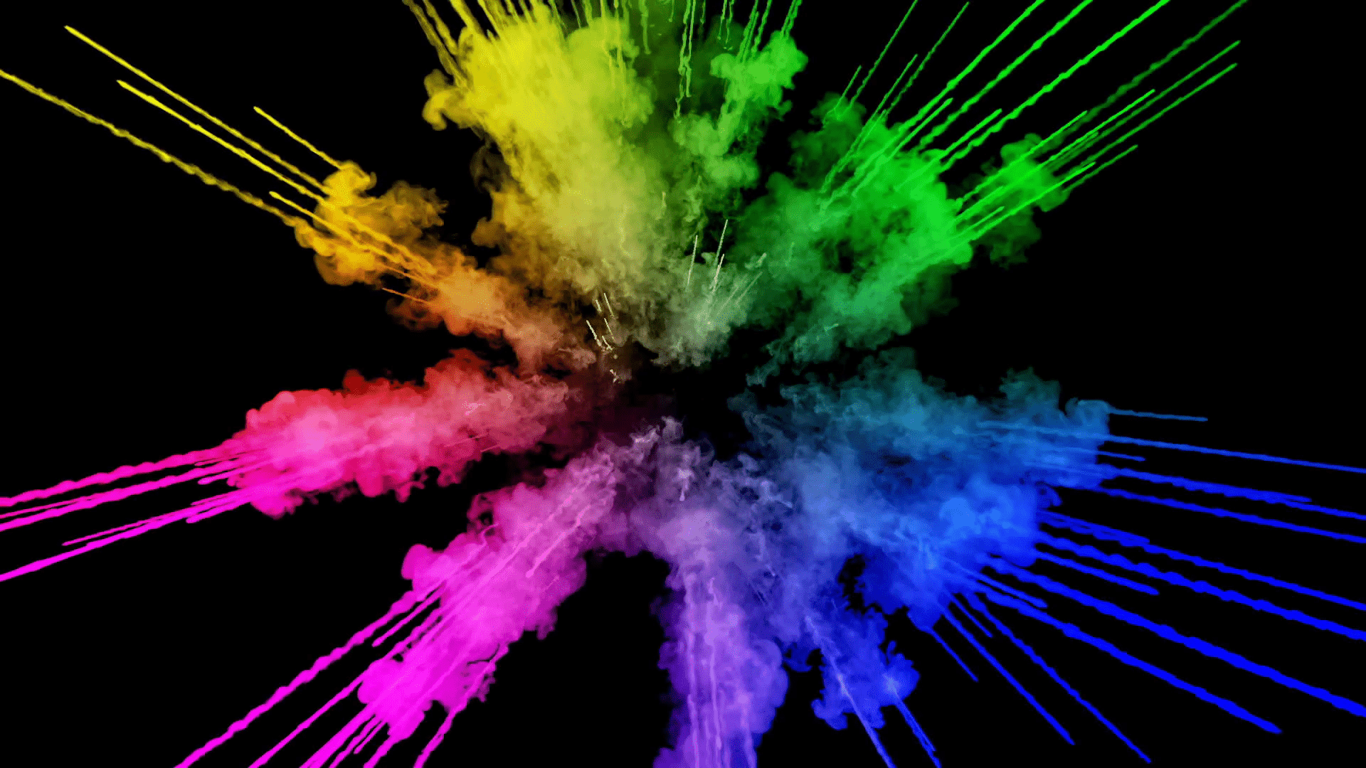 Rainbow Splatter Paint Background
