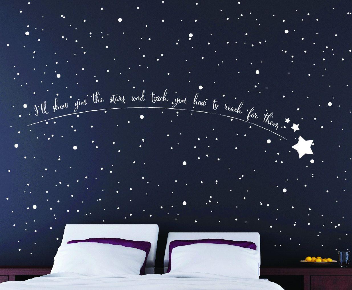 1235x1017 Shooting Star Wall Art, Star Wall Stickers, Star Wall Art, Star Wall