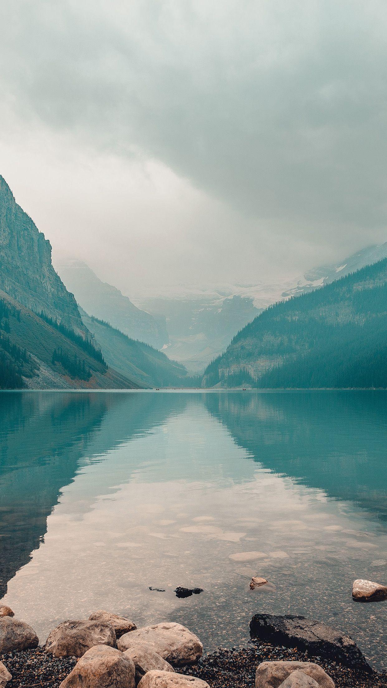 1242x2208 iPhone 6 wallpaper. lake mountain