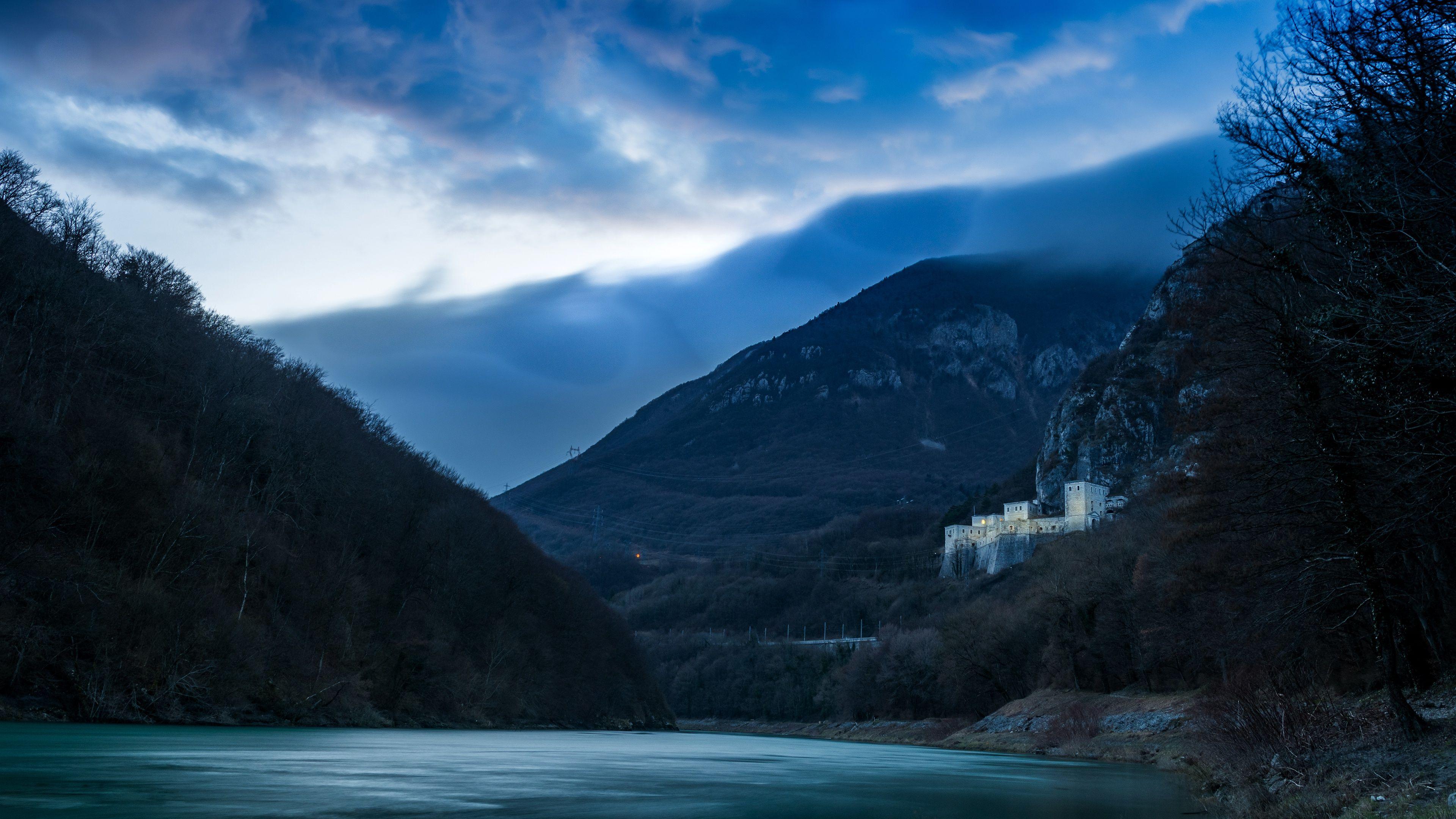 3840x2160 Mountains River Blue Landscape 4k, HD Nature, 4k Wallpaper