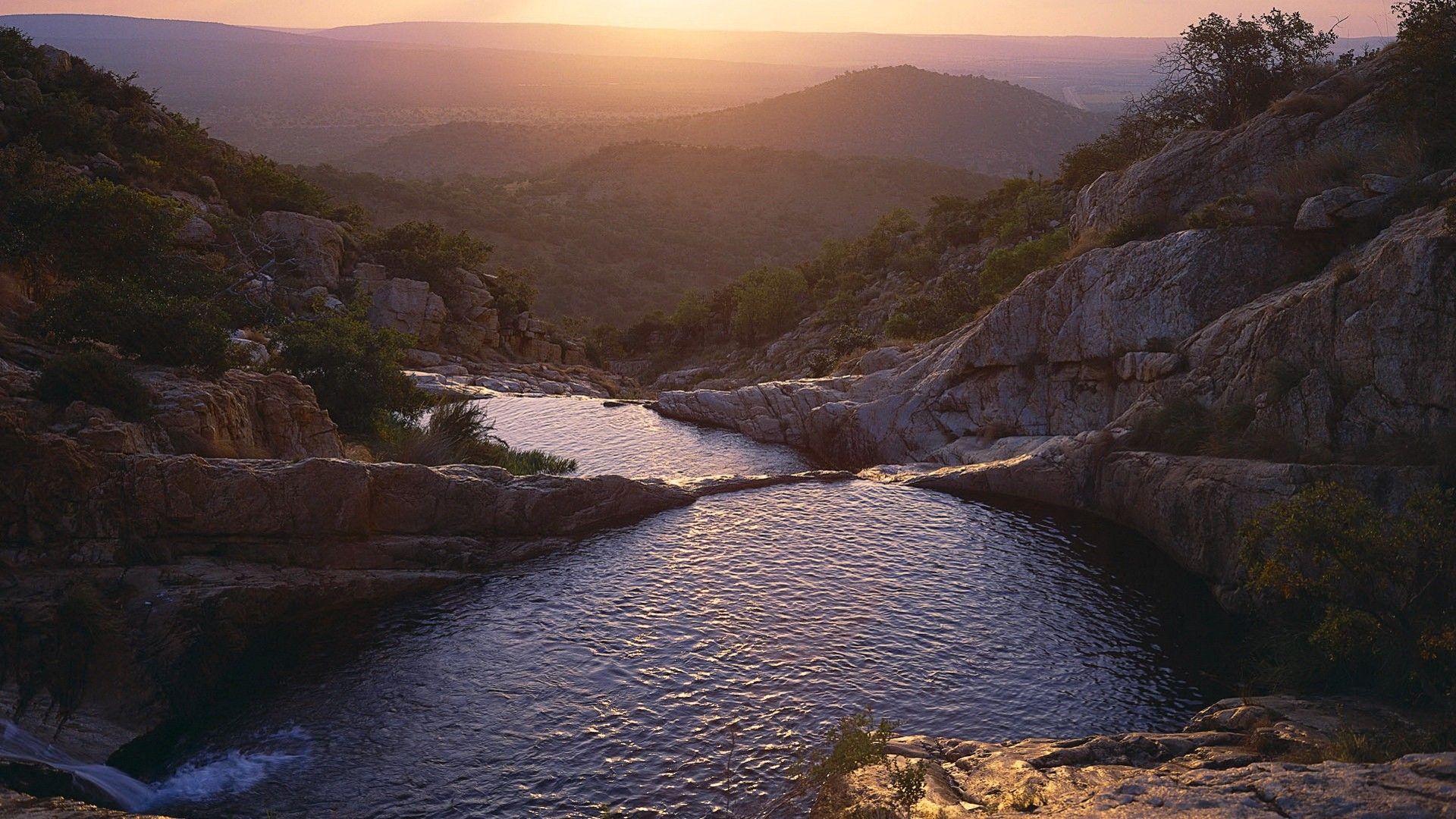 1920x1080 Download desktop wallpaper Tranquil mountain river with high